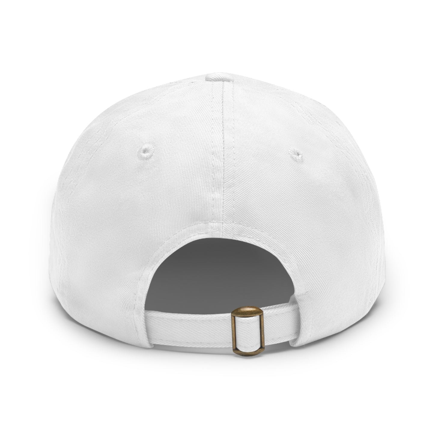 Graphic design(Hustle) Hat with Leather Patch (Rectangle)
