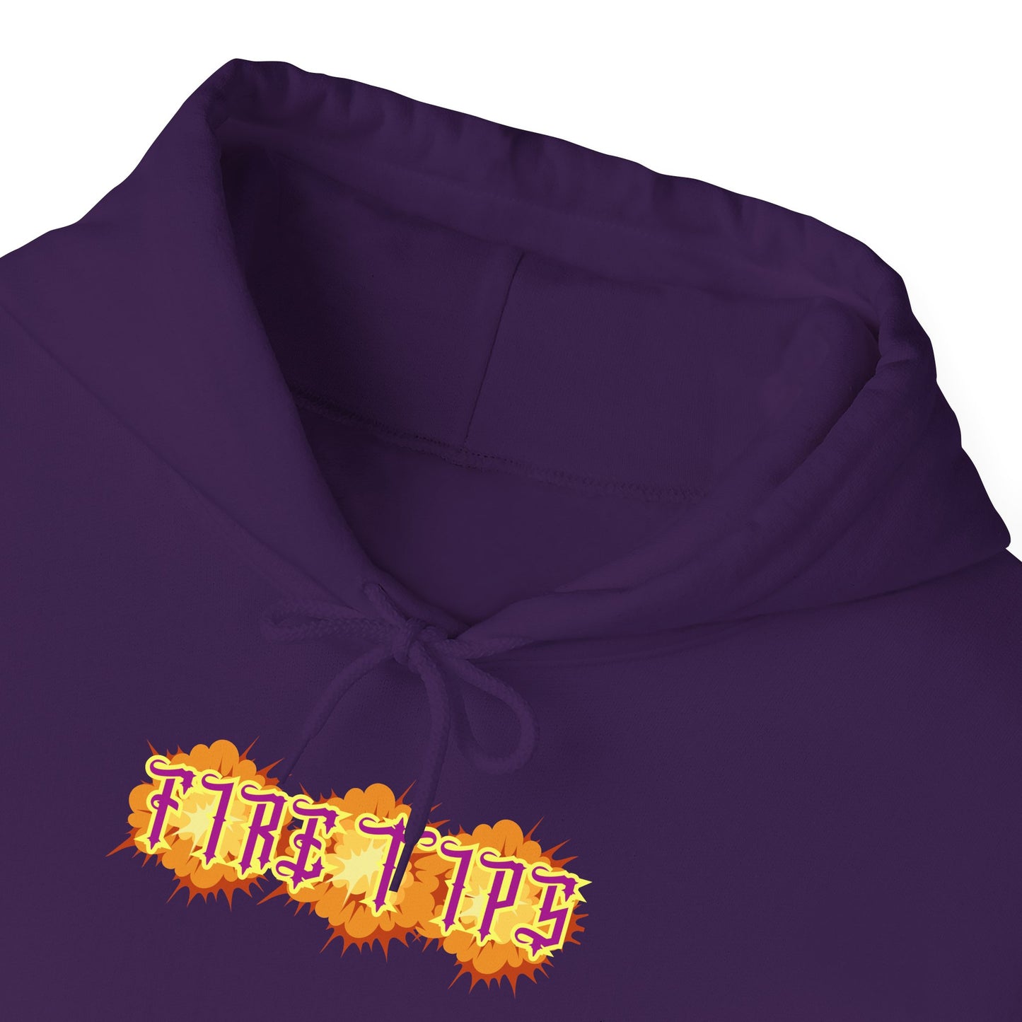 Unisex Heavy Blend™ Hooded Graphic design (Fire Tips) Sweatshirt