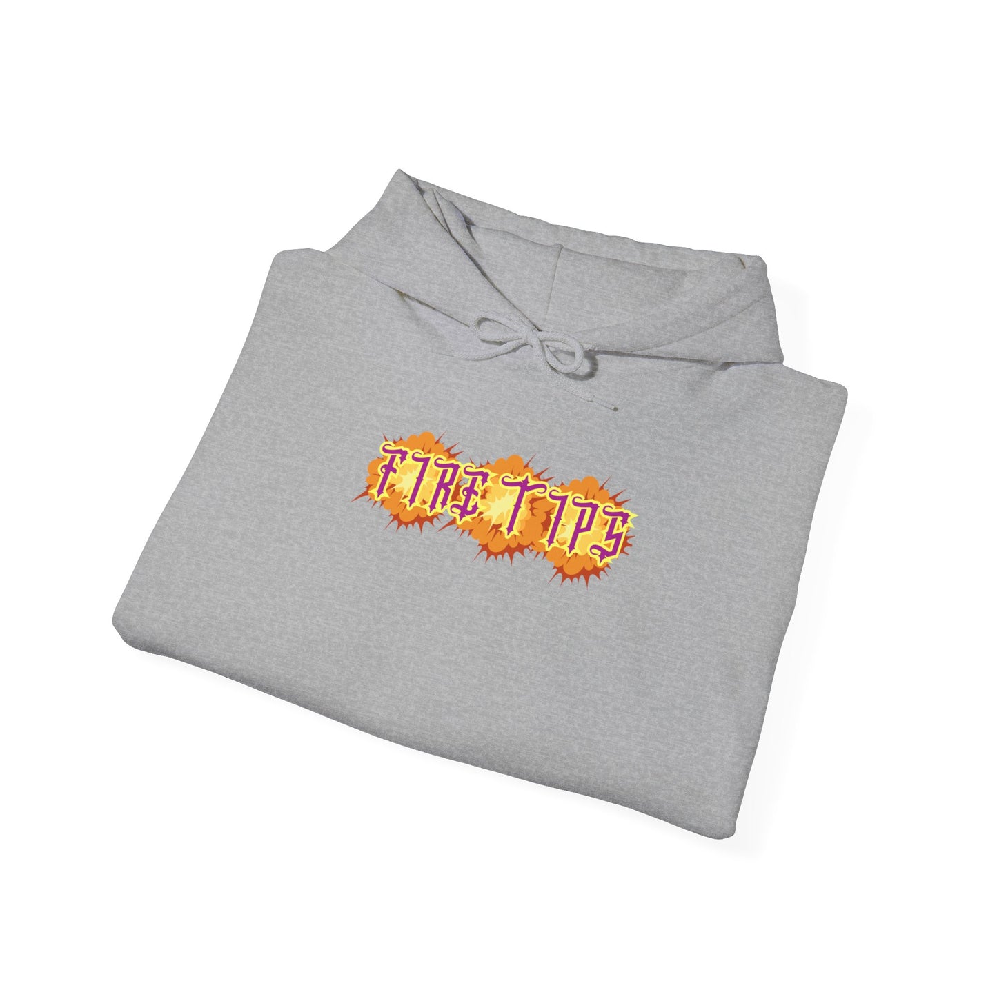 Unisex Heavy Blend™ Hooded Graphic design (Fire Tips) Sweatshirt