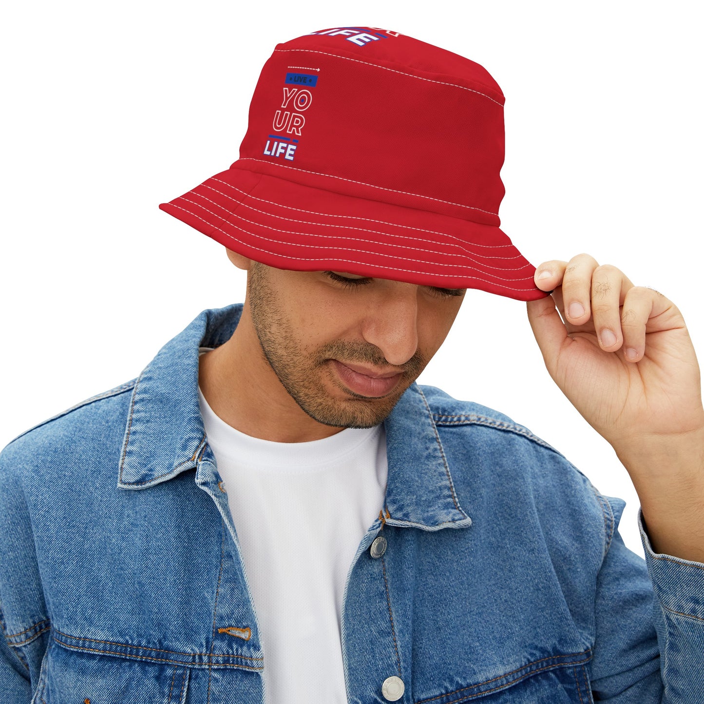 Bucket Graphic design (Live Your Life) Hat