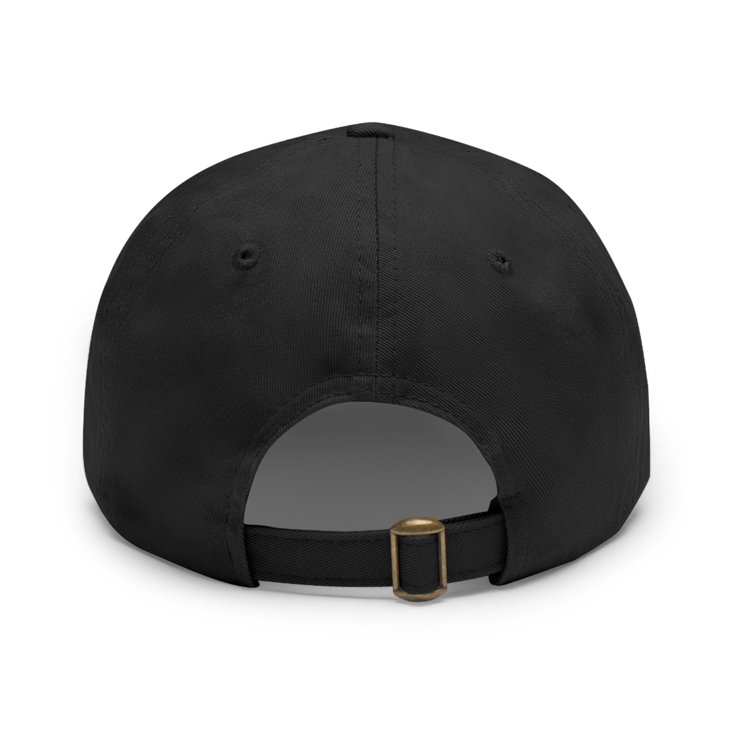 Graphic design(Hustle) Hat with Leather Patch (Rectangle)