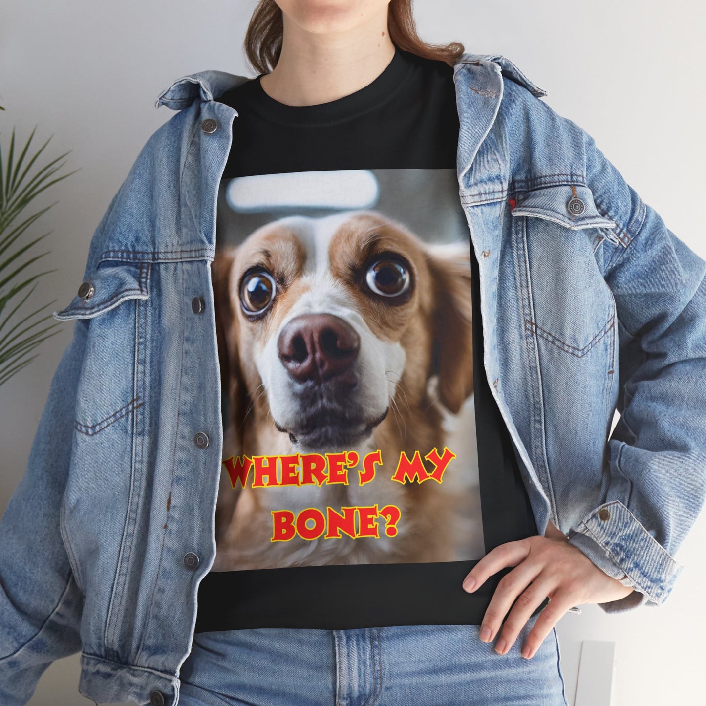 Unisex Heavy Cotton (Where's my Bone?) T-shirt