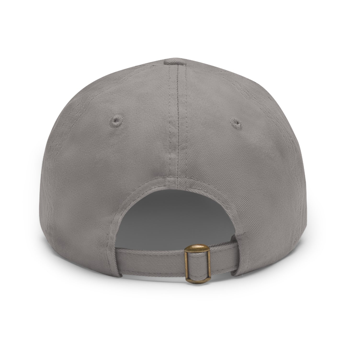 Graphic design(Hustle) Hat with Leather Patch (Rectangle)