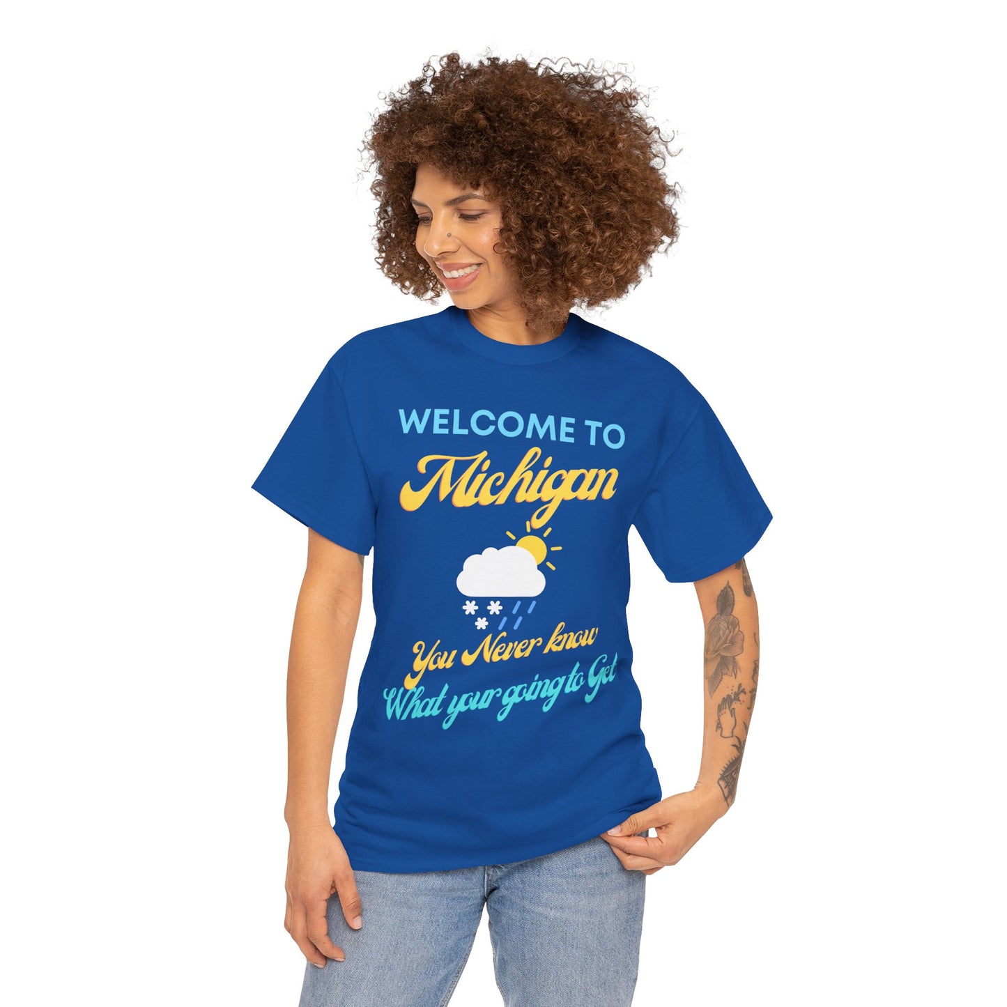 Unisex Heavy Cotton (Welcome To Michigan) T-shirt