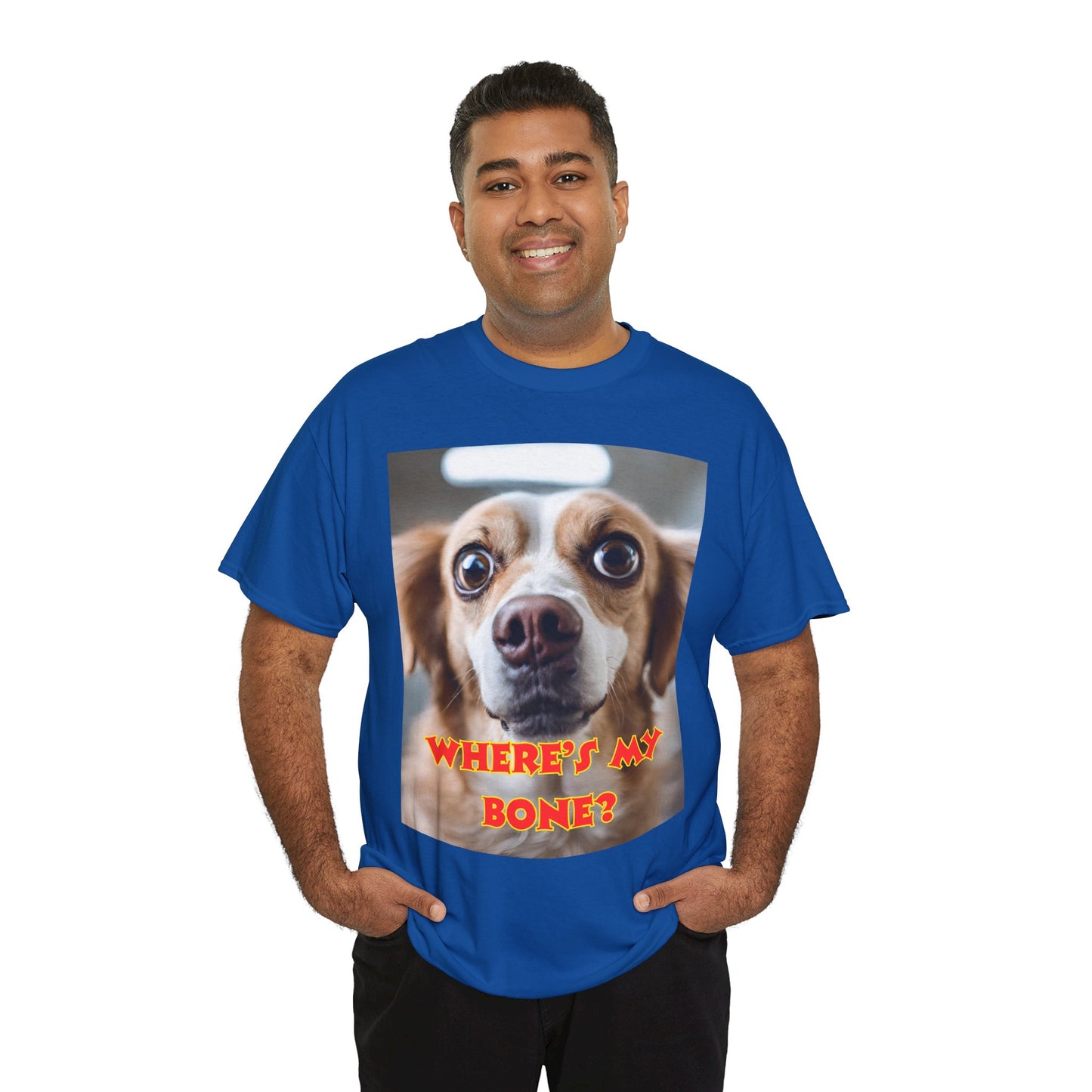 Unisex Heavy Cotton (Where's my Bone?) T-shirt