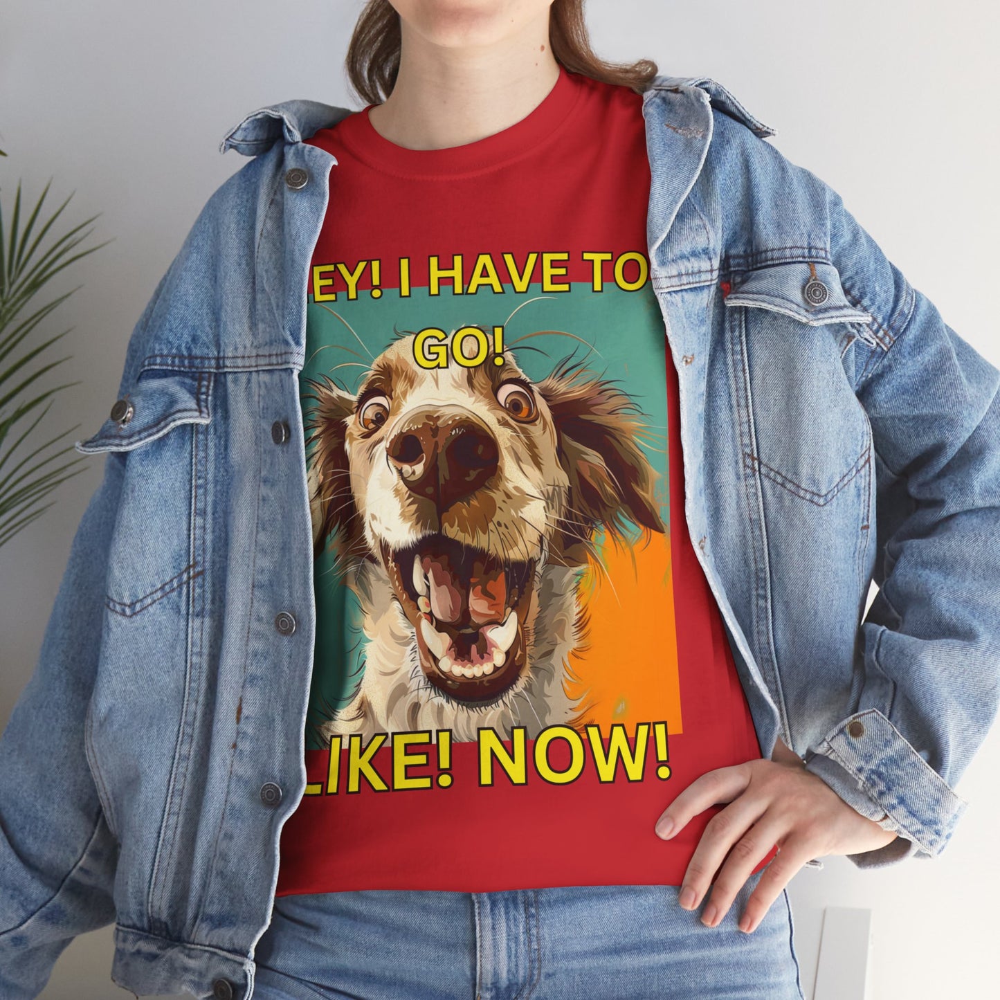 Unisex Heavy Cotton design (HEY I Got To Go) T-shirt