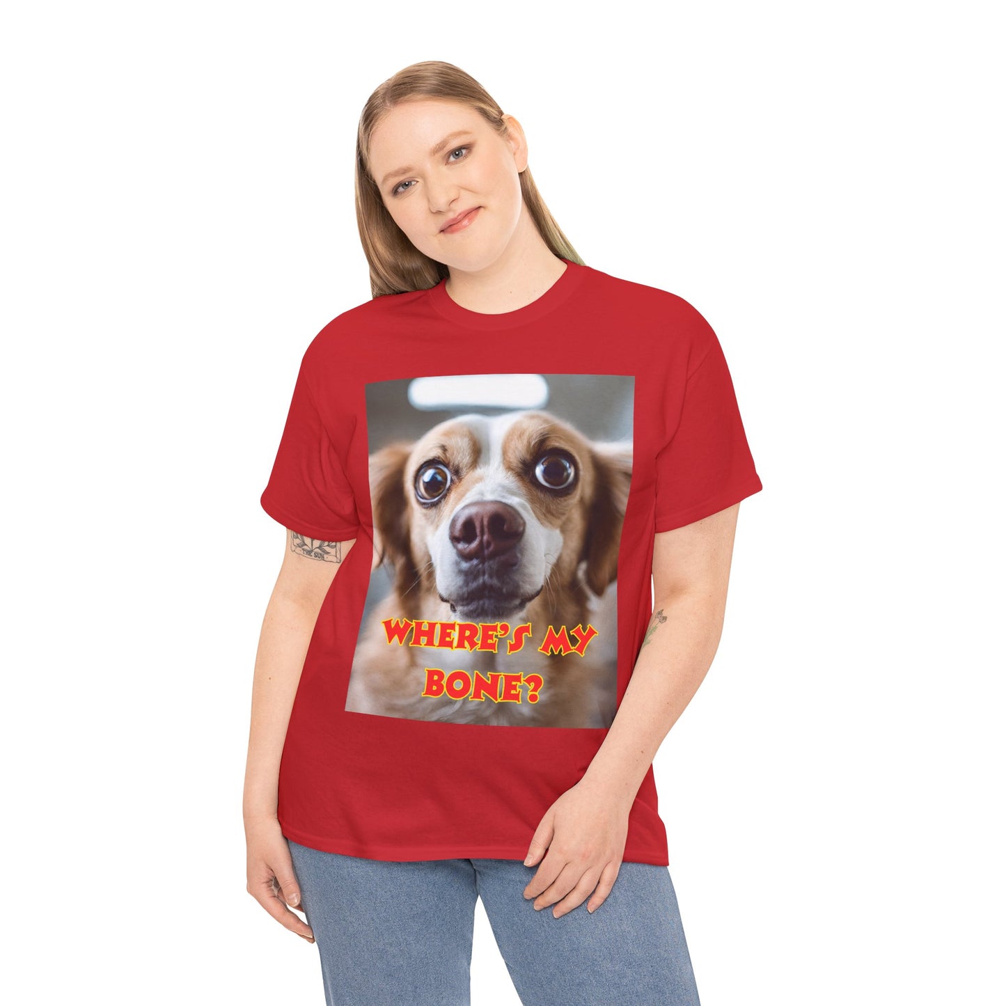 Unisex Heavy Cotton (Where's my Bone?) T-shirt
