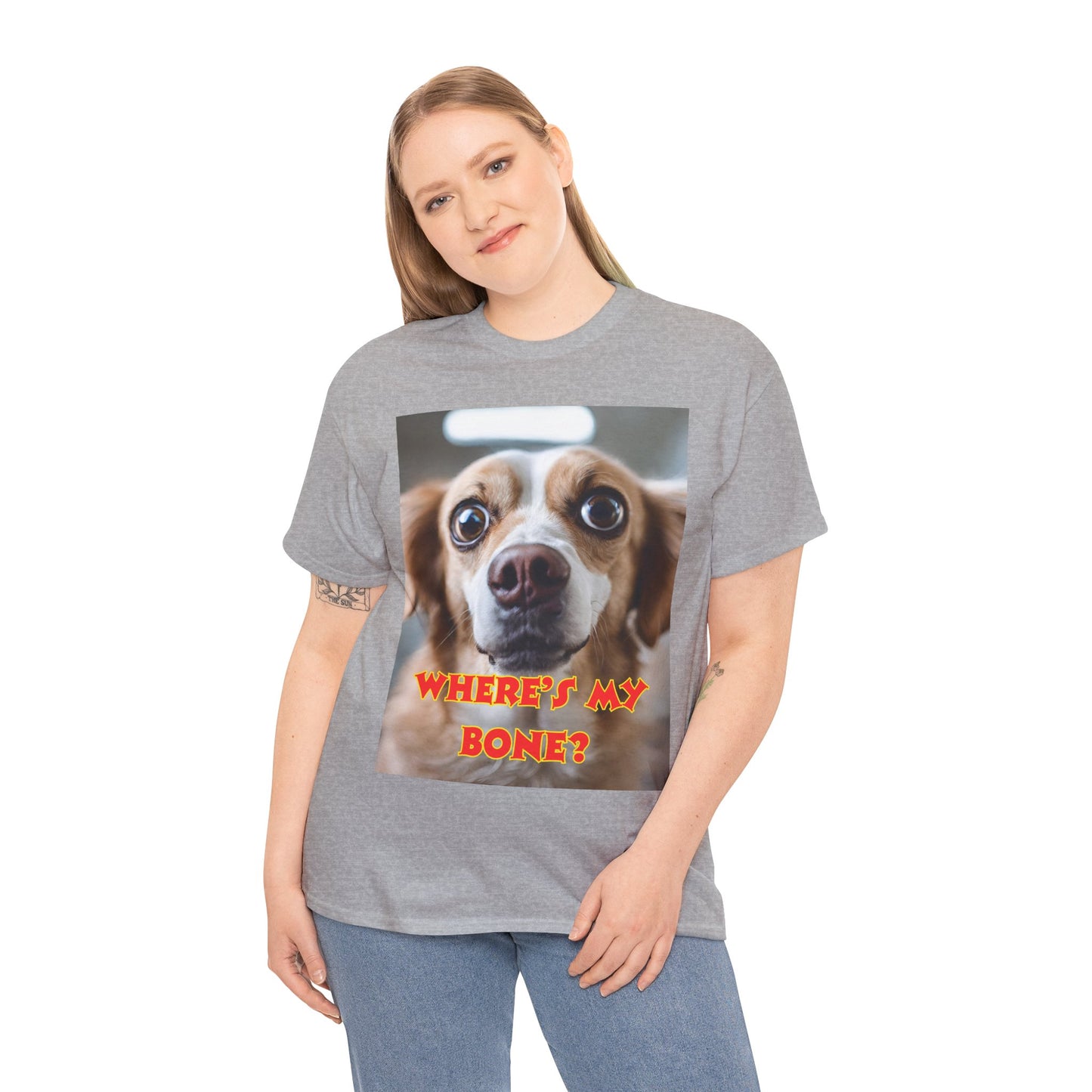 Unisex Heavy Cotton (Where's my Bone?) T-shirt