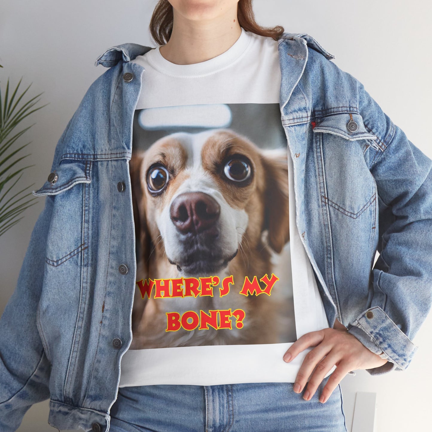 Unisex Heavy Cotton (Where's my Bone?) T-shirt