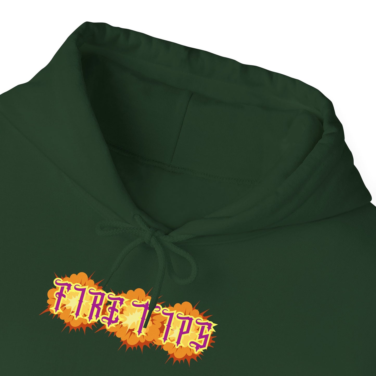 Unisex Heavy Blend™ Hooded Graphic design (Fire Tips) Sweatshirt