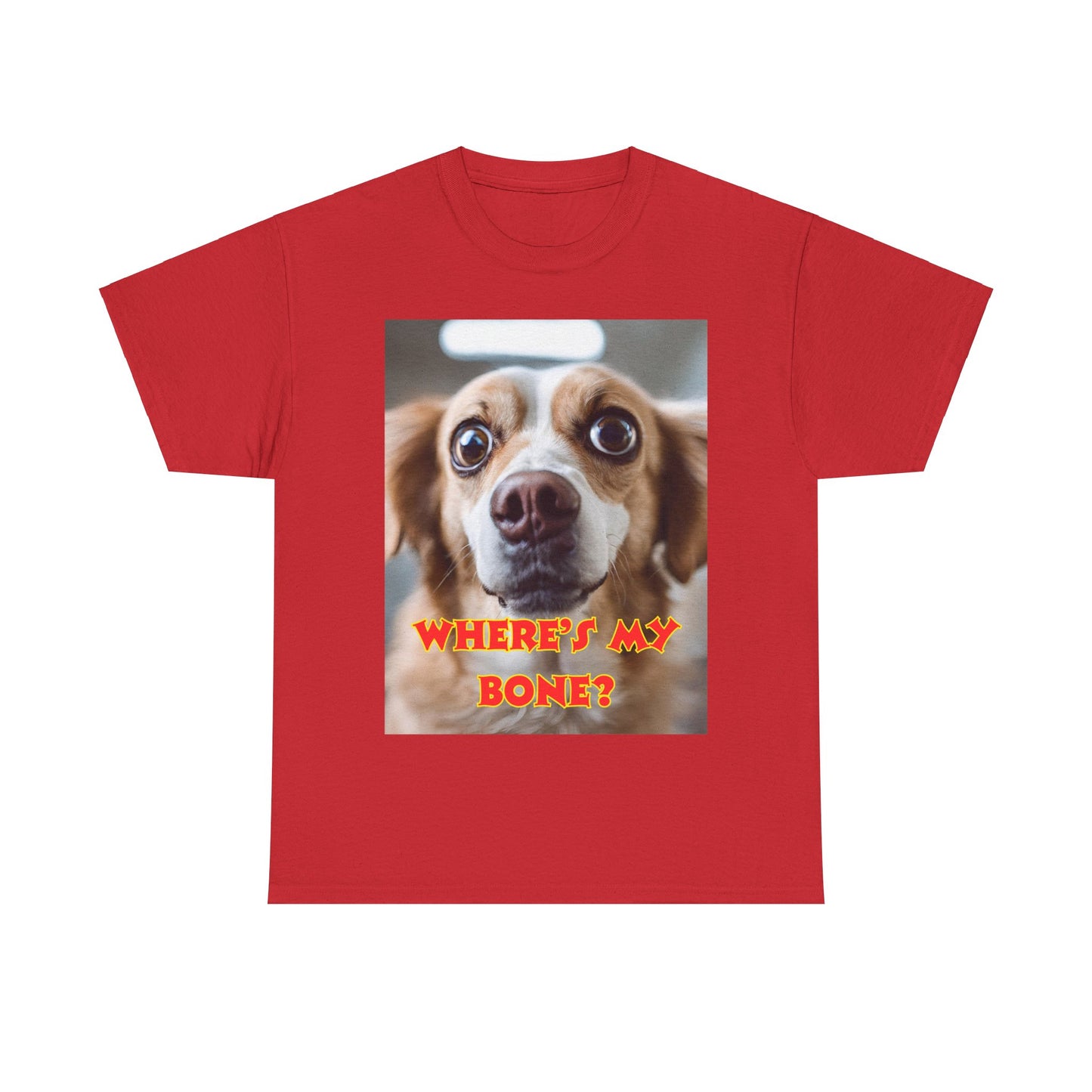 Unisex Heavy Cotton (Where's my Bone?) T-shirt