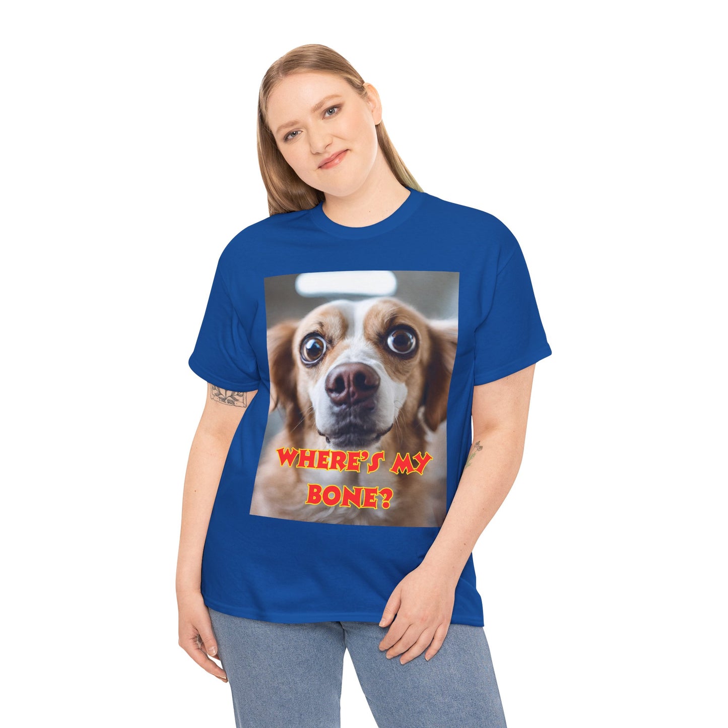 Unisex Heavy Cotton (Where's my Bone?) T-shirt