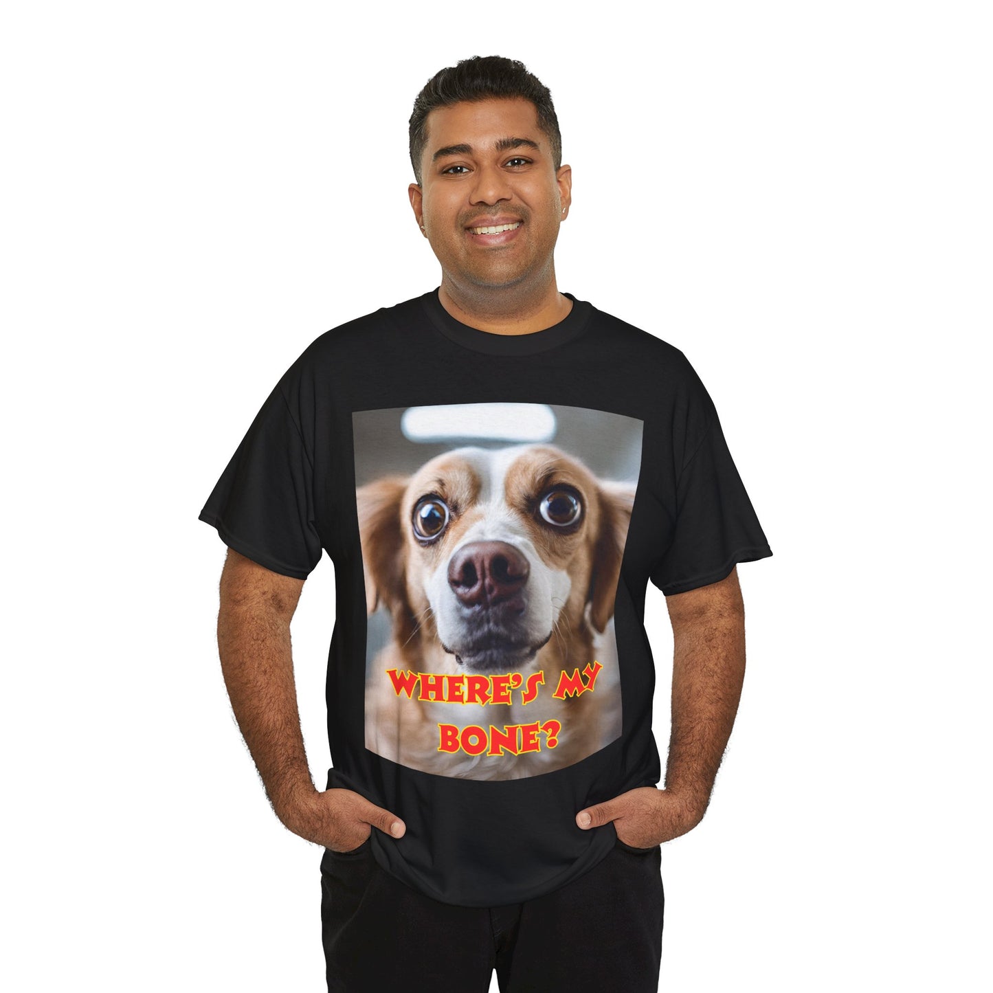 Unisex Heavy Cotton (Where's my Bone?) T-shirt