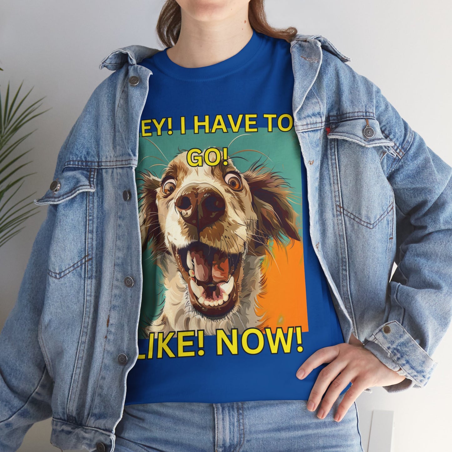 Unisex Heavy Cotton design (HEY I Got To Go) T-shirt