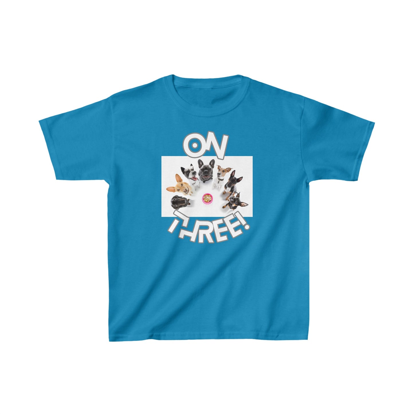 Kids Heavy Cotton Graphic design (On Three) T-shirt
