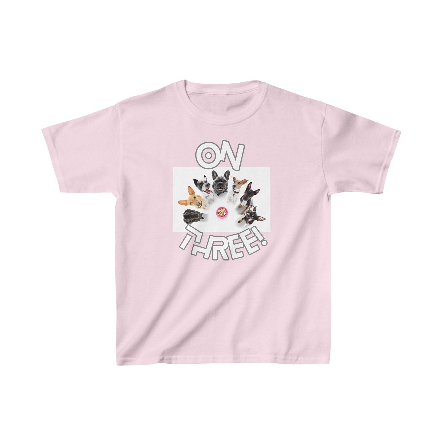Kids Heavy Cotton Graphic design (On Three) T-shirt