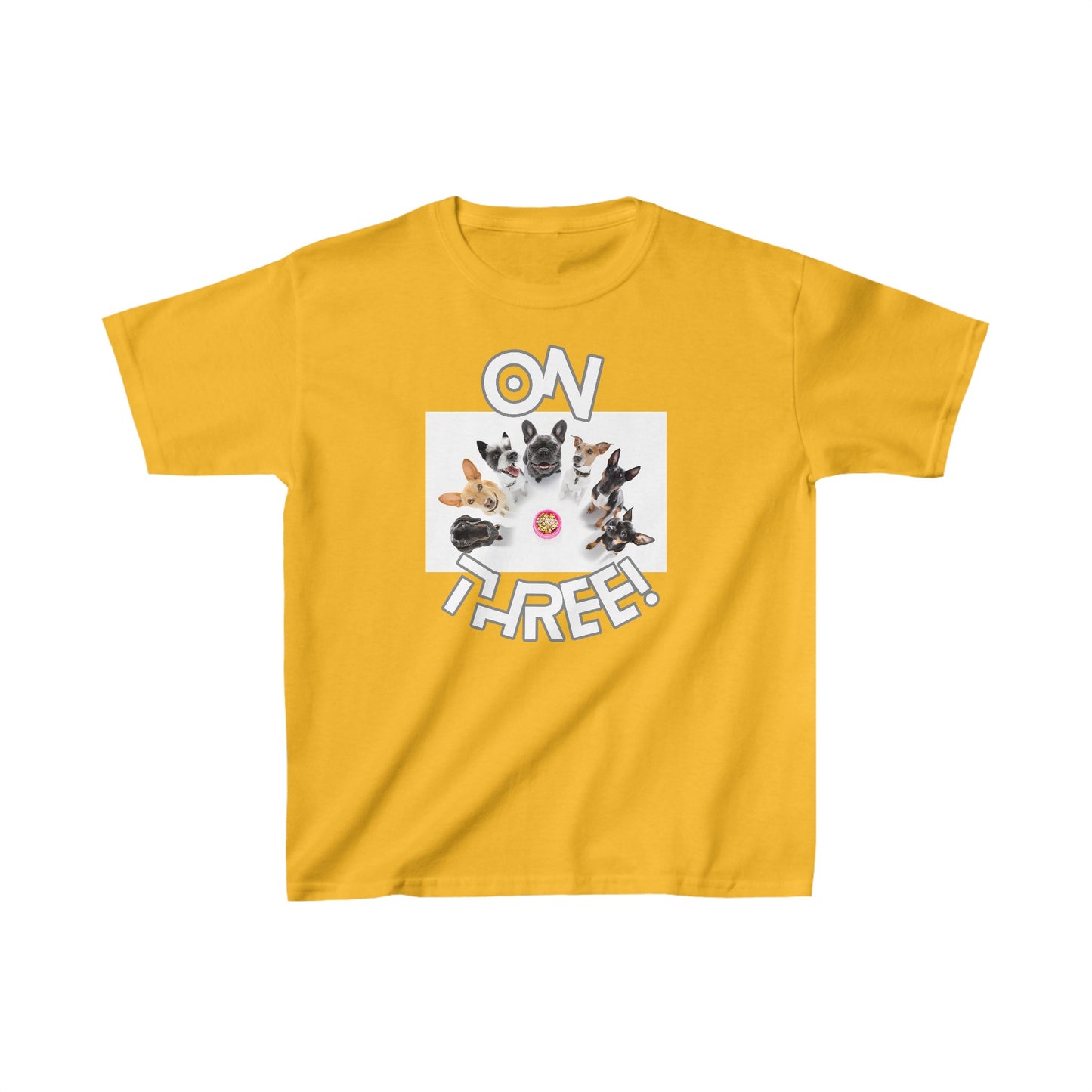 Kids Heavy Cotton Graphic design (On Three) T-shirt