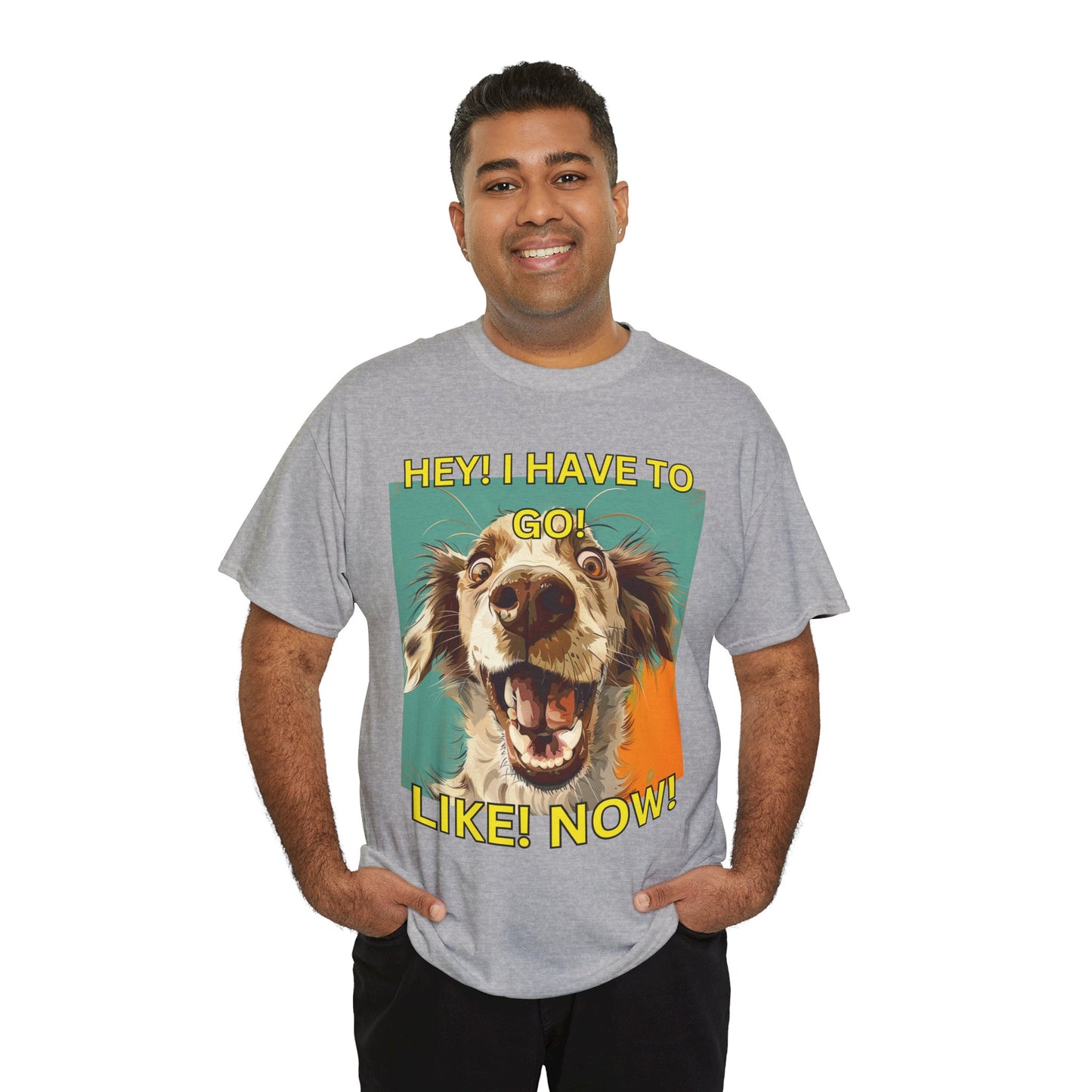 Unisex Heavy Cotton design (HEY I Got To Go) T-shirt