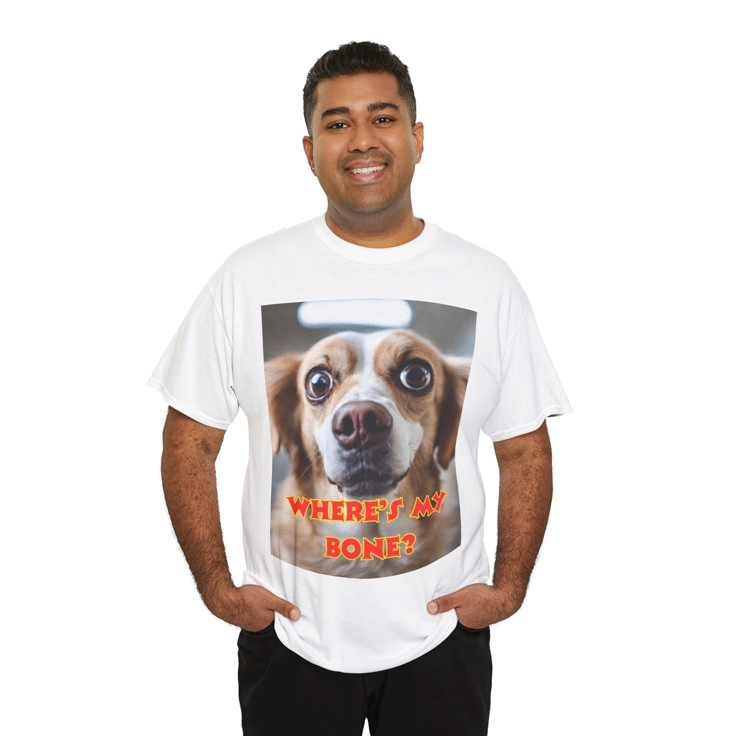 Unisex Heavy Cotton (Where's my Bone?) T-shirt