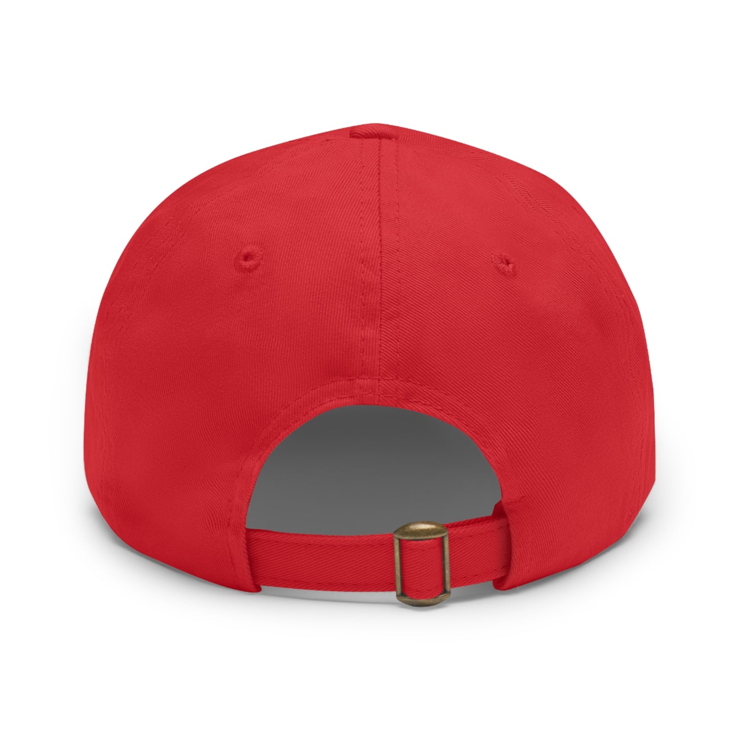 Graphic design(Hustle) Hat with Leather Patch (Rectangle)