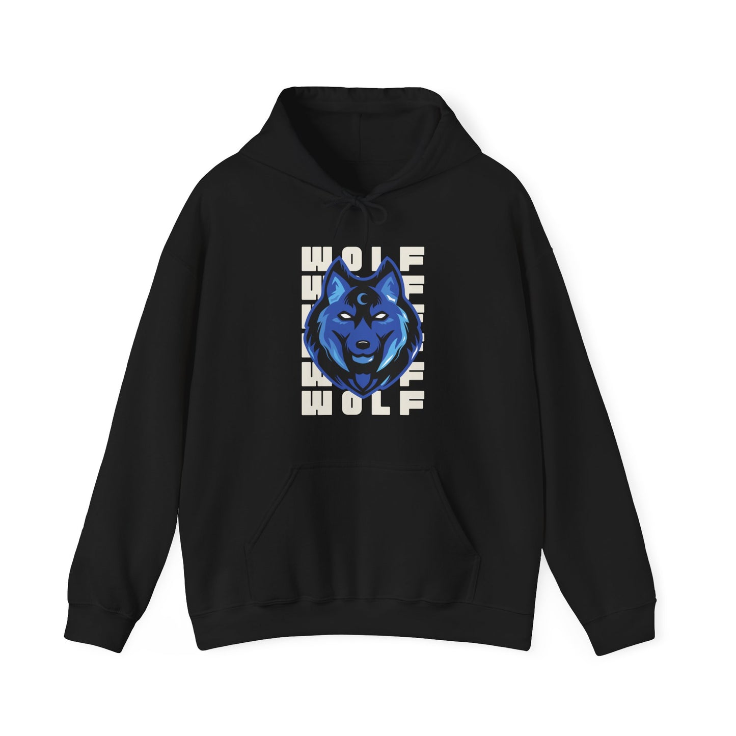 Unisex Heavy Blend™ Graphic Design (WOLF) Hooded Sweatshirt