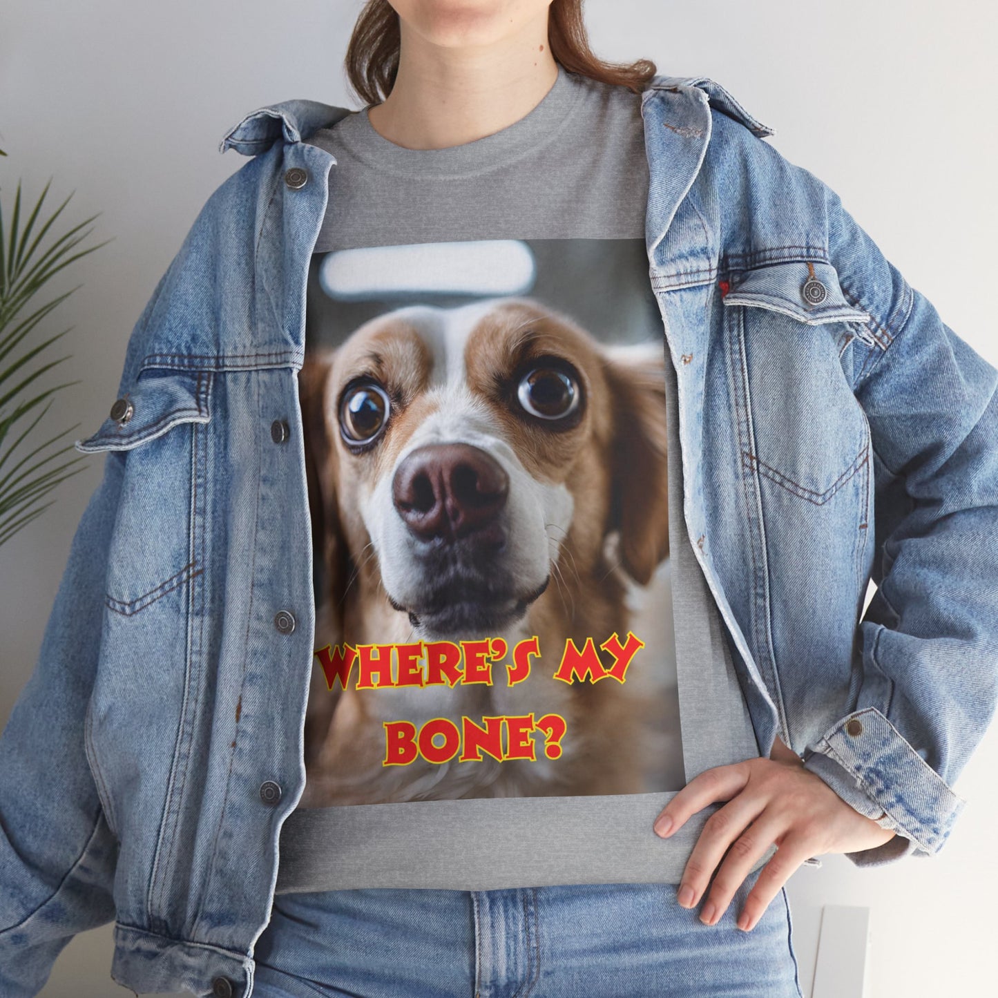 Unisex Heavy Cotton (Where's my Bone?) T-shirt