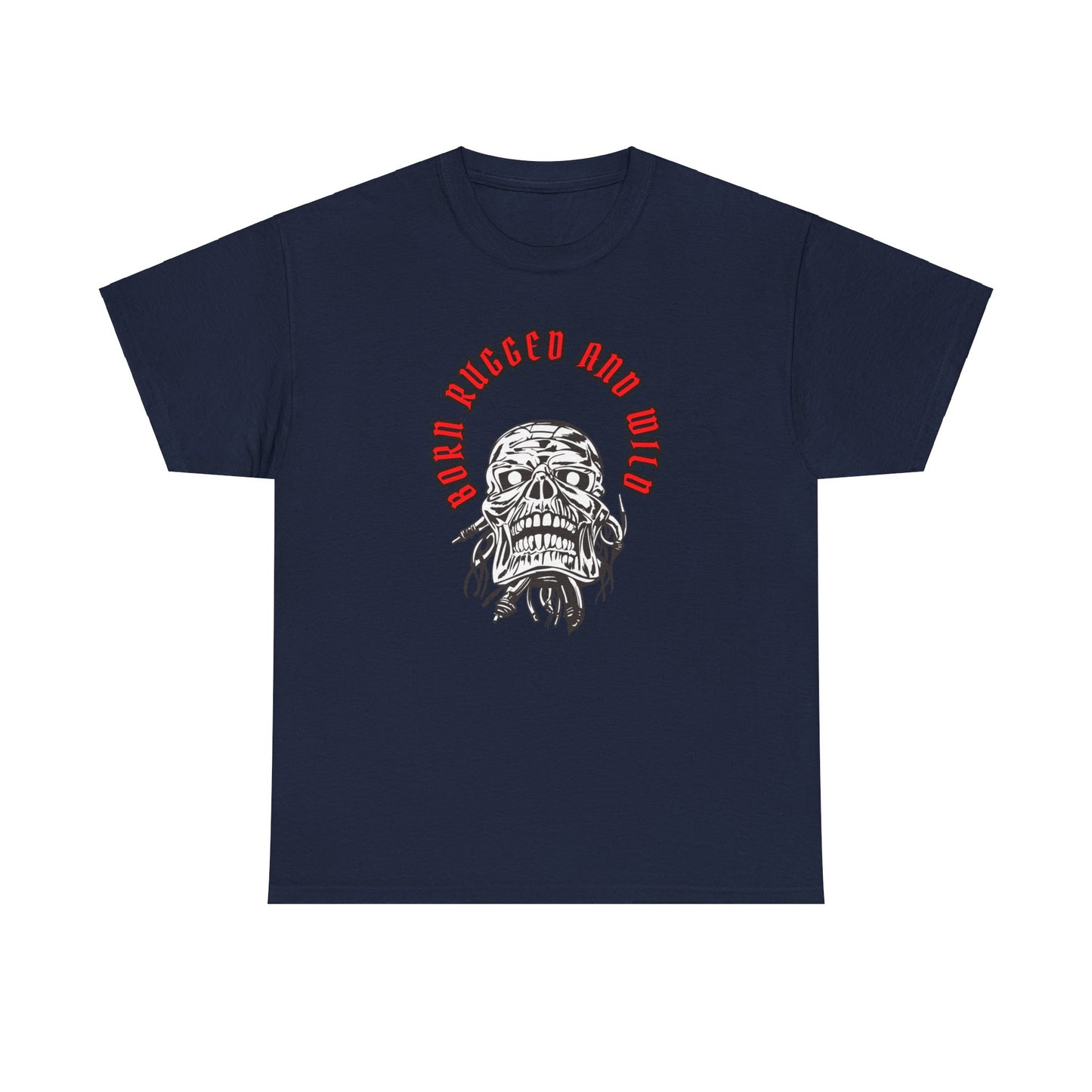 Unisex Heavy Cotton design (Born Rugged and Wild) T-shirt