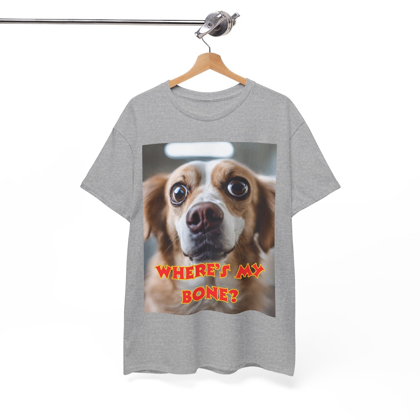 Unisex Heavy Cotton (Where's my Bone?) T-shirt