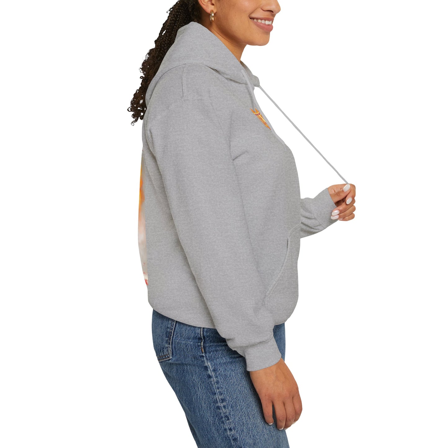 Unisex Heavy Blend™ Hooded Graphic design (Fire Tips) Sweatshirt