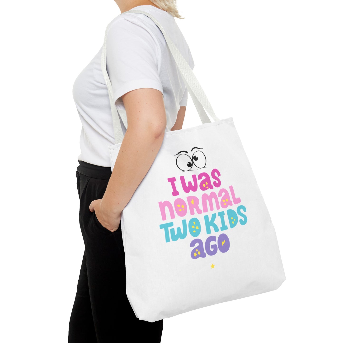 Graphic Design (I Was Normal Two Kids Ago) Tote Bag (AOP)