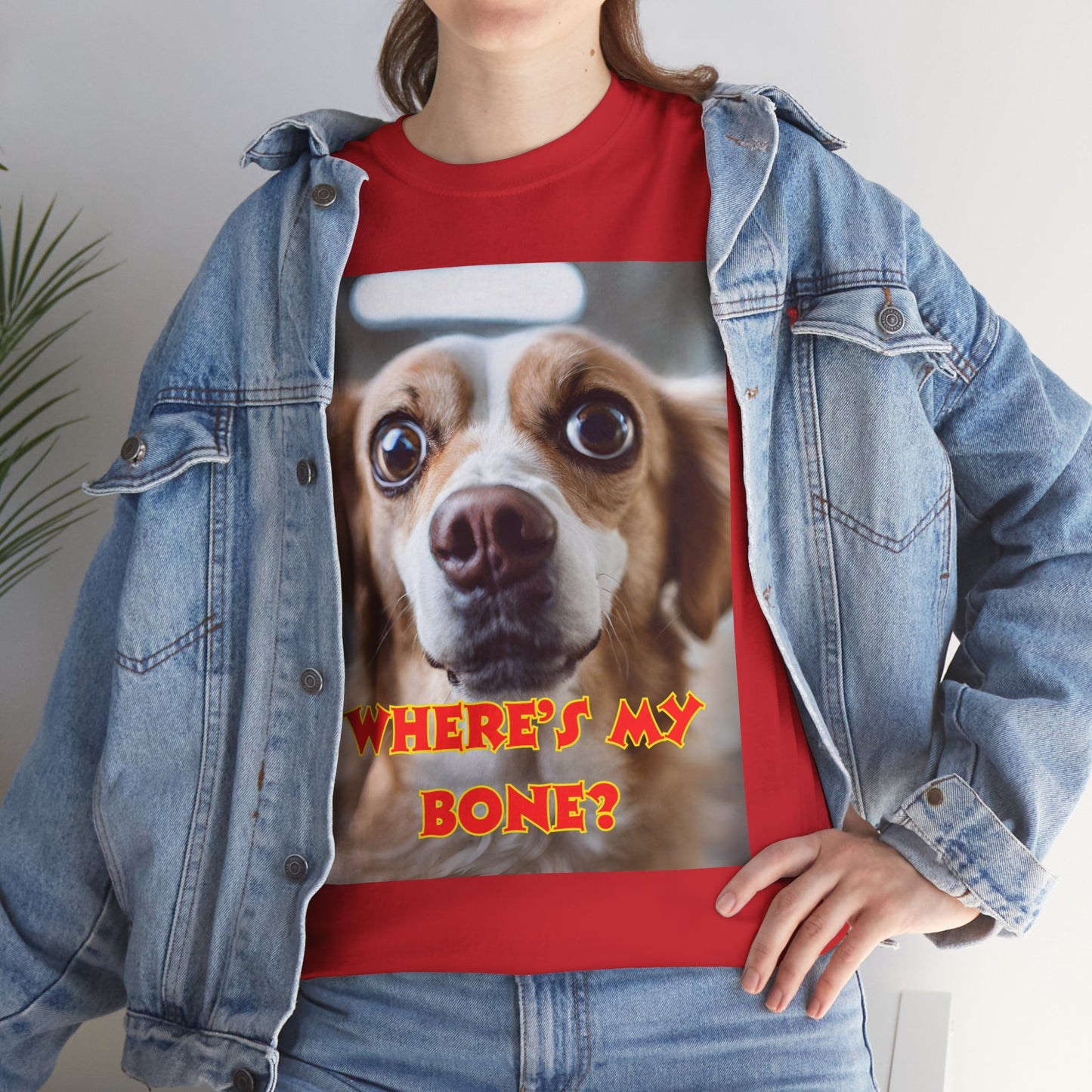 Unisex Heavy Cotton (Where's my Bone?) T-shirt
