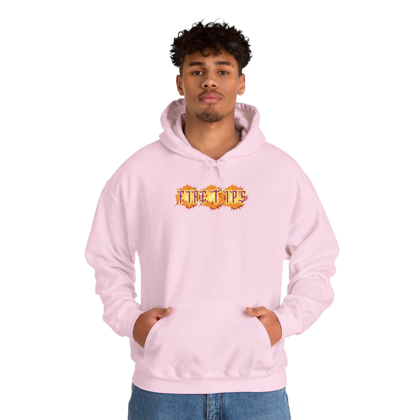 Unisex Heavy Blend™ Hooded Graphic design (Fire Tips) Sweatshirt