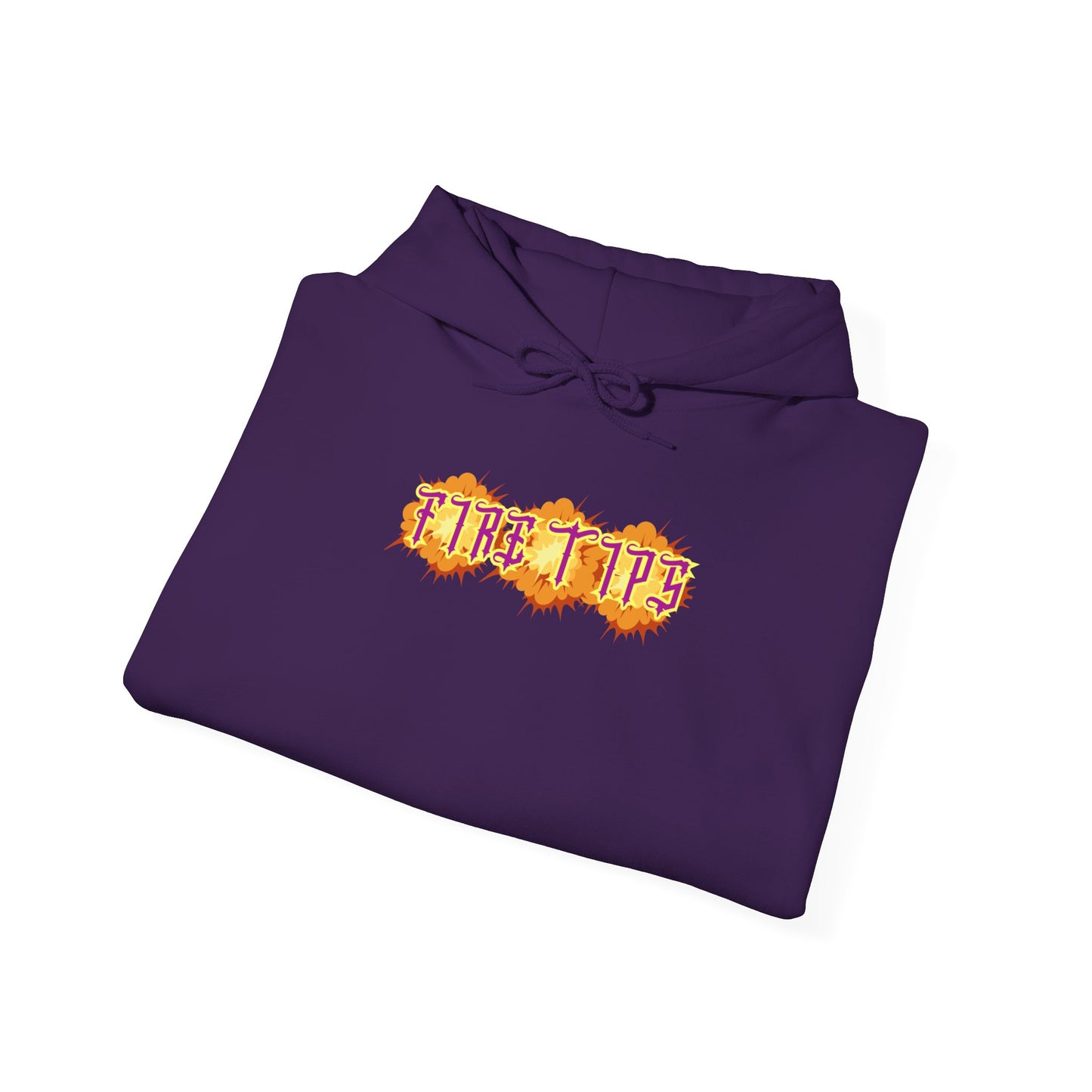 Unisex Heavy Blend™ Hooded Graphic design (Fire Tips) Sweatshirt