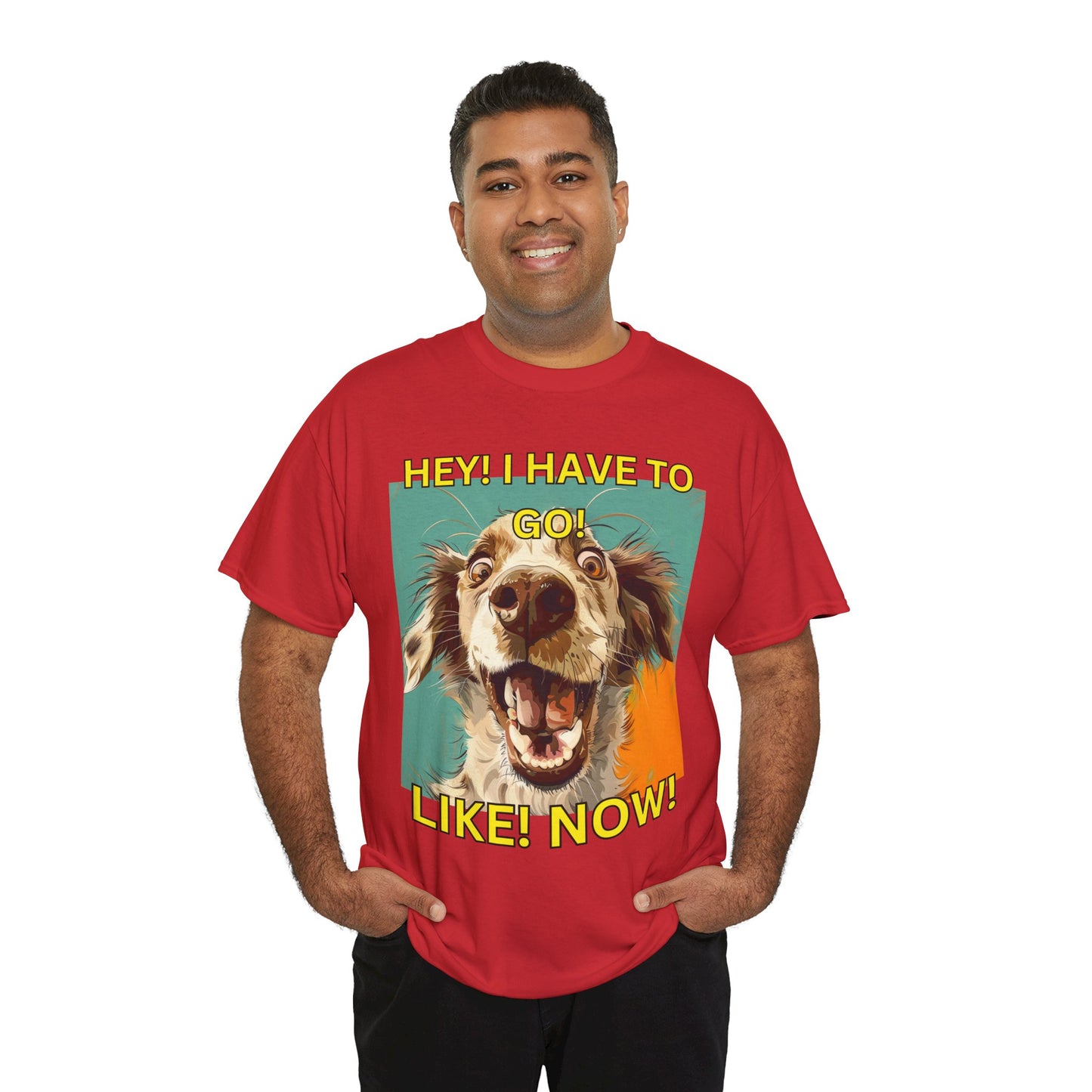 Unisex Heavy Cotton design (HEY I Got To Go) T-shirt