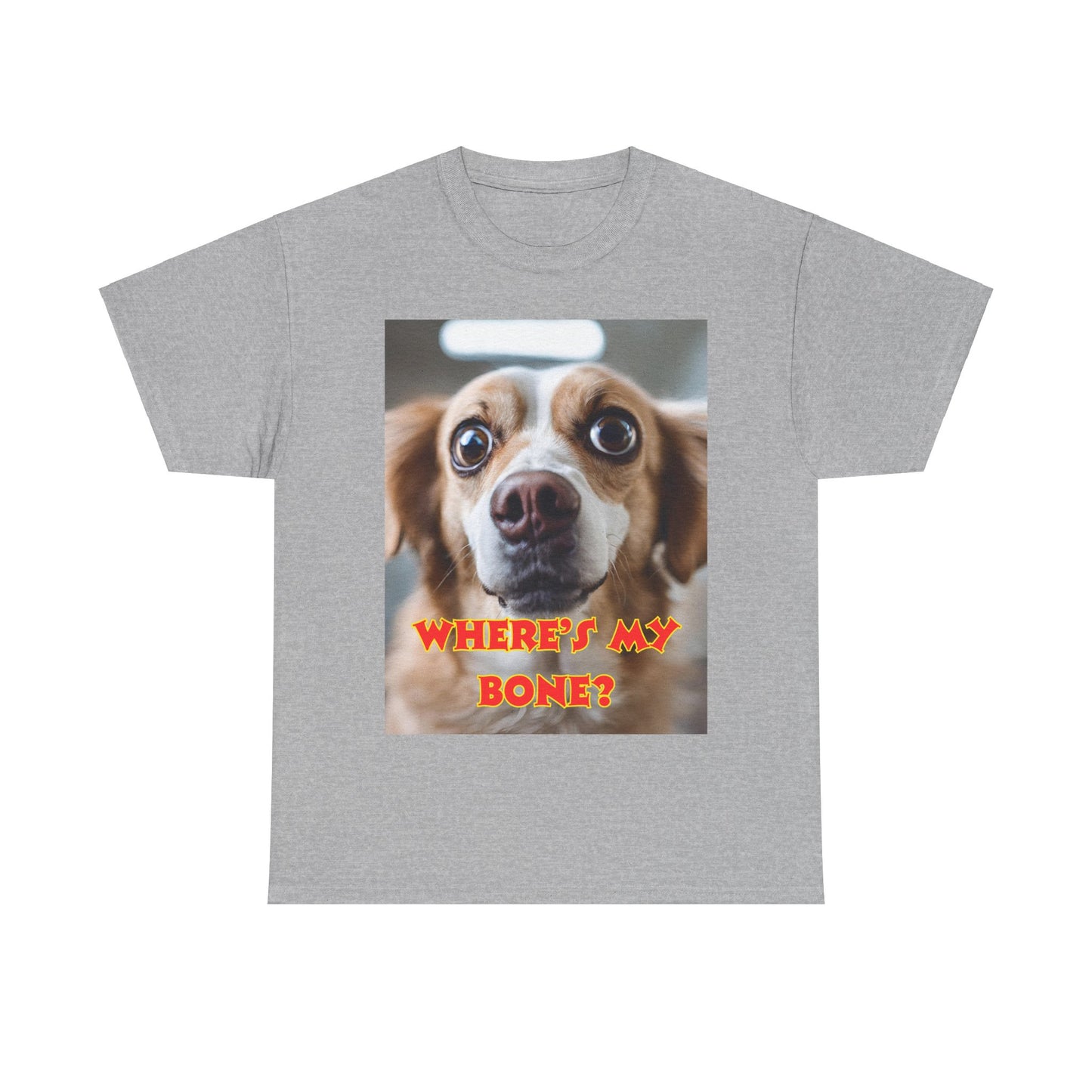 Unisex Heavy Cotton (Where's my Bone?) T-shirt