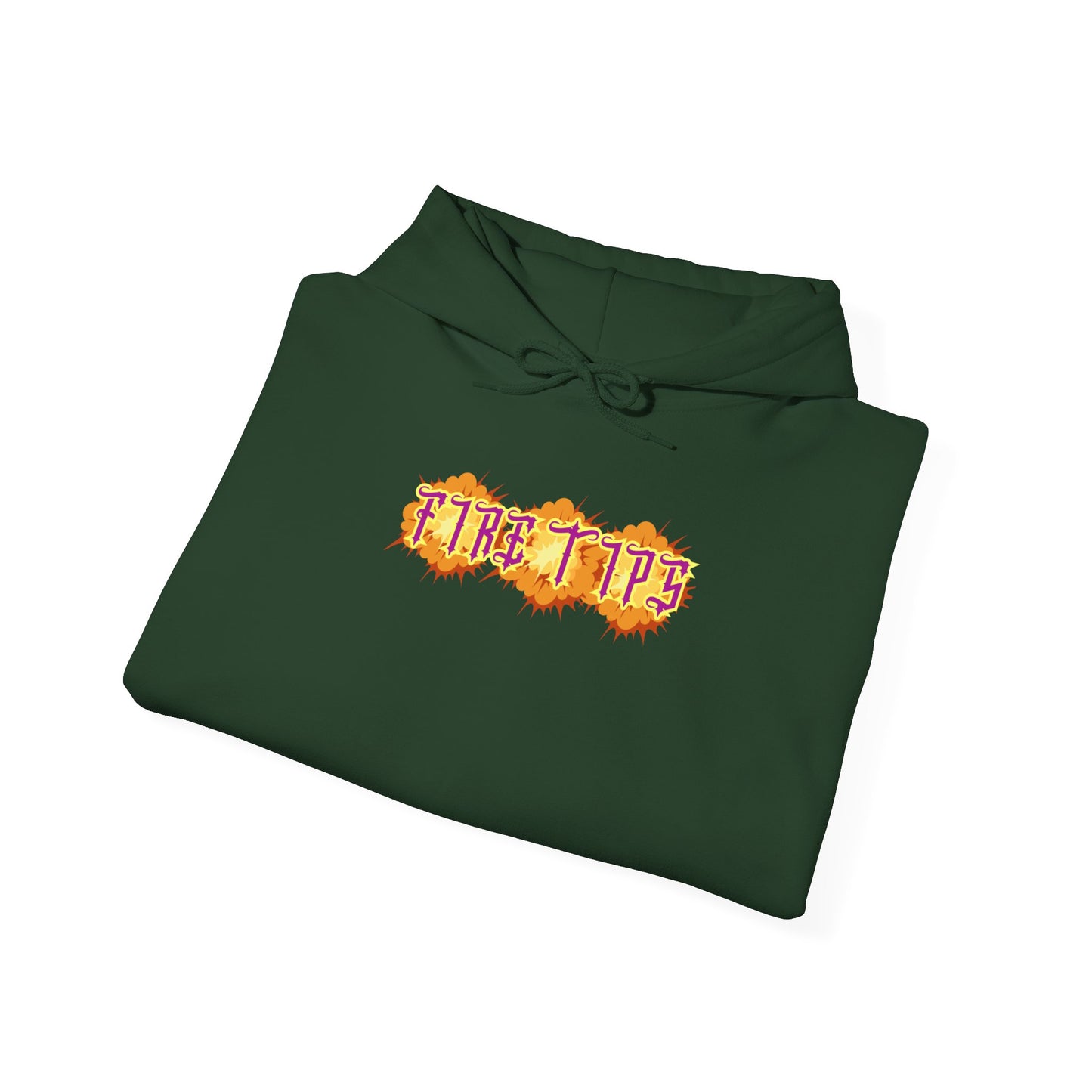 Unisex Heavy Blend™ Hooded Graphic design (Fire Tips) Sweatshirt
