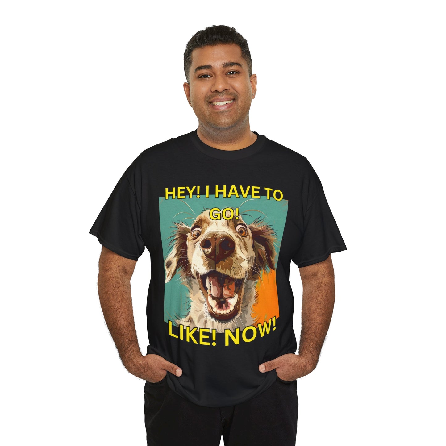 Unisex Heavy Cotton design (HEY I Got To Go) T-shirt