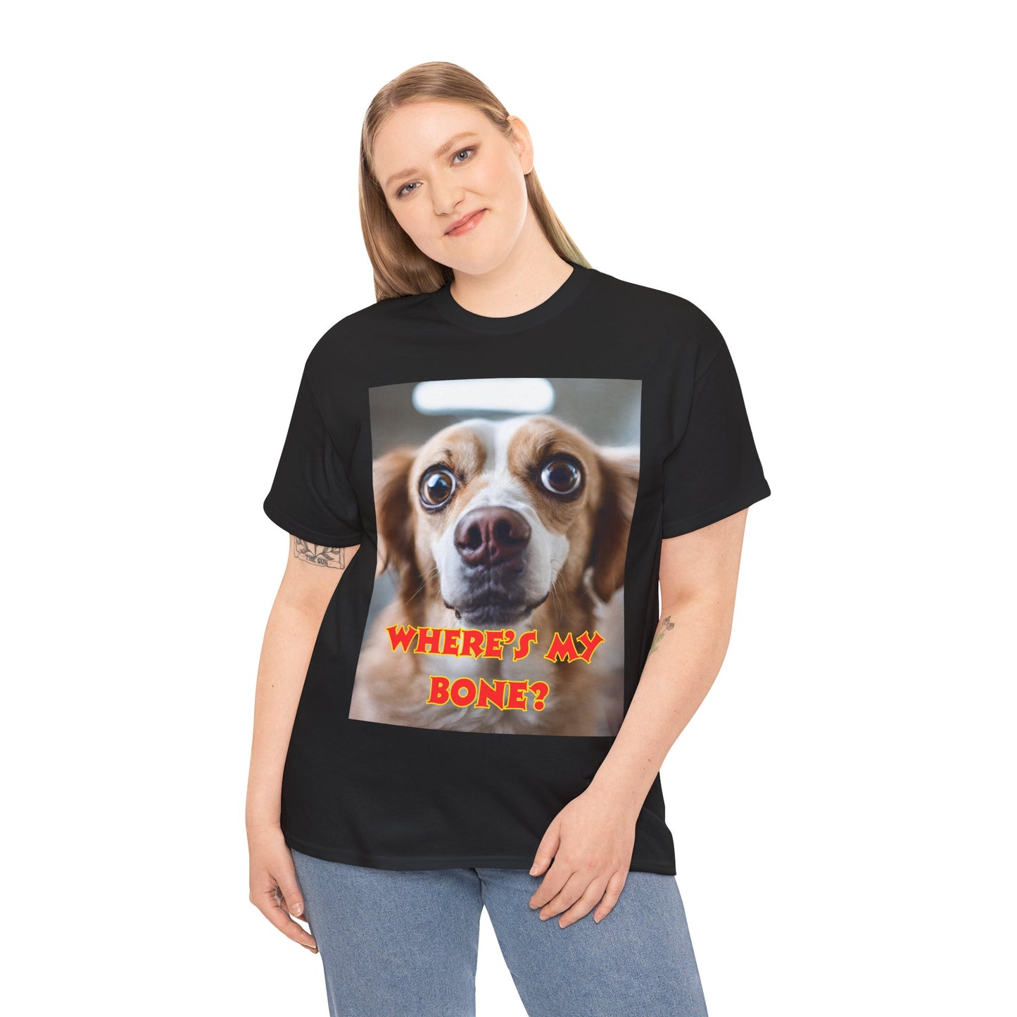Unisex Heavy Cotton (Where's my Bone?) T-shirt