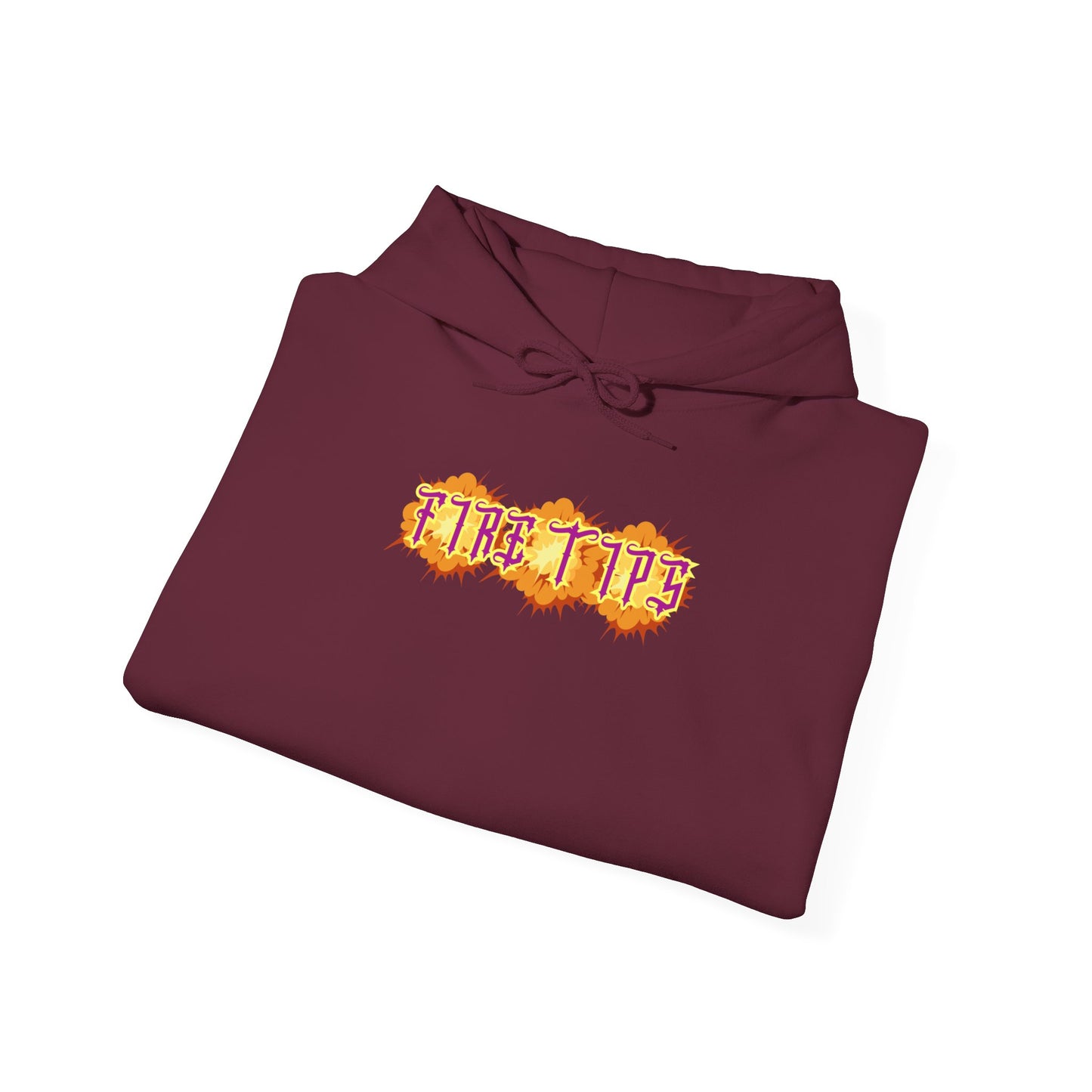 Unisex Heavy Blend™ Hooded Graphic design (Fire Tips) Sweatshirt