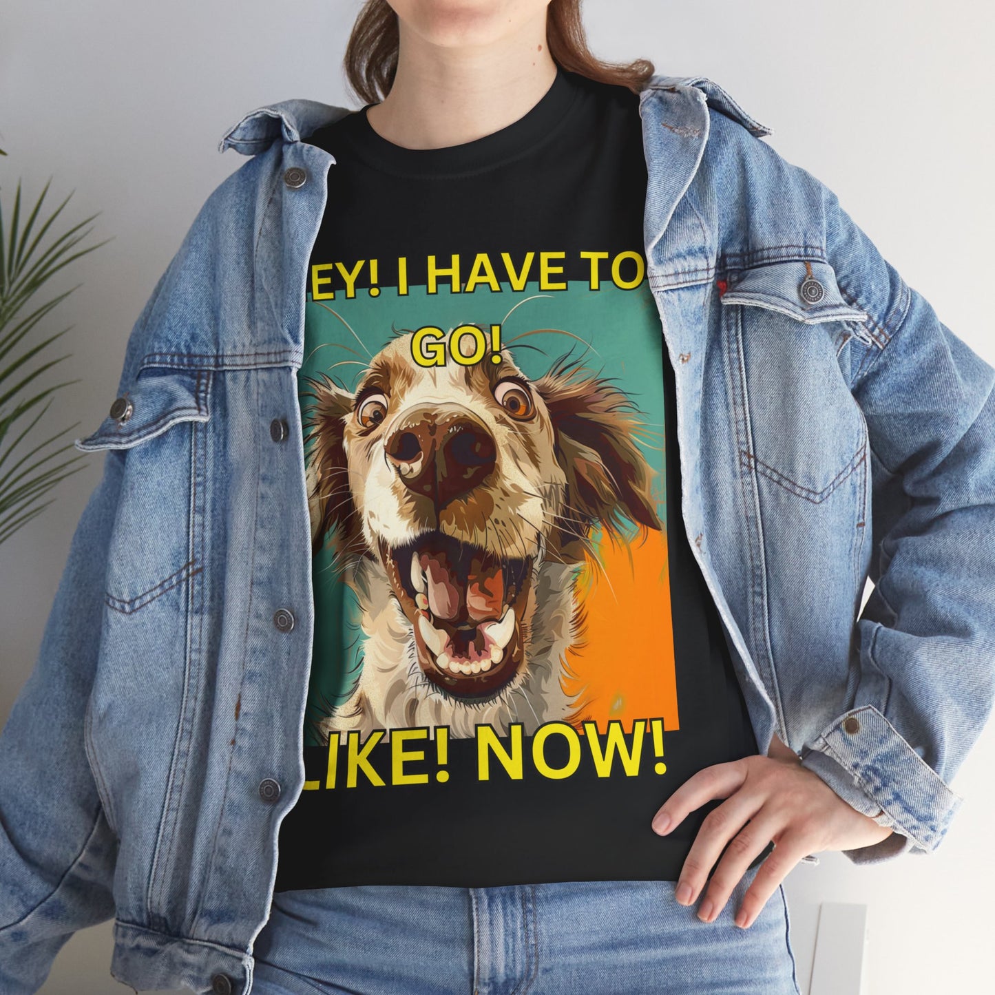Unisex Heavy Cotton design (HEY I Got To Go) T-shirt