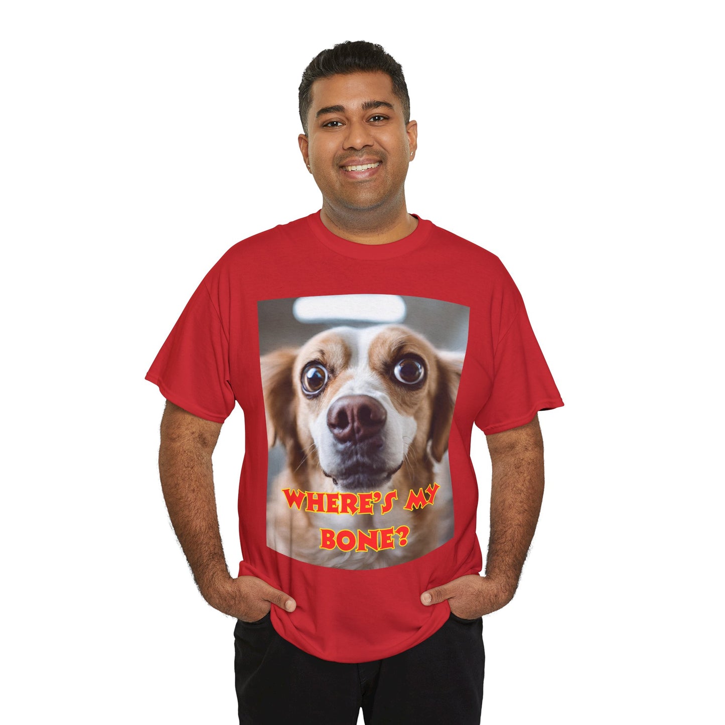 Unisex Heavy Cotton (Where's my Bone?) T-shirt
