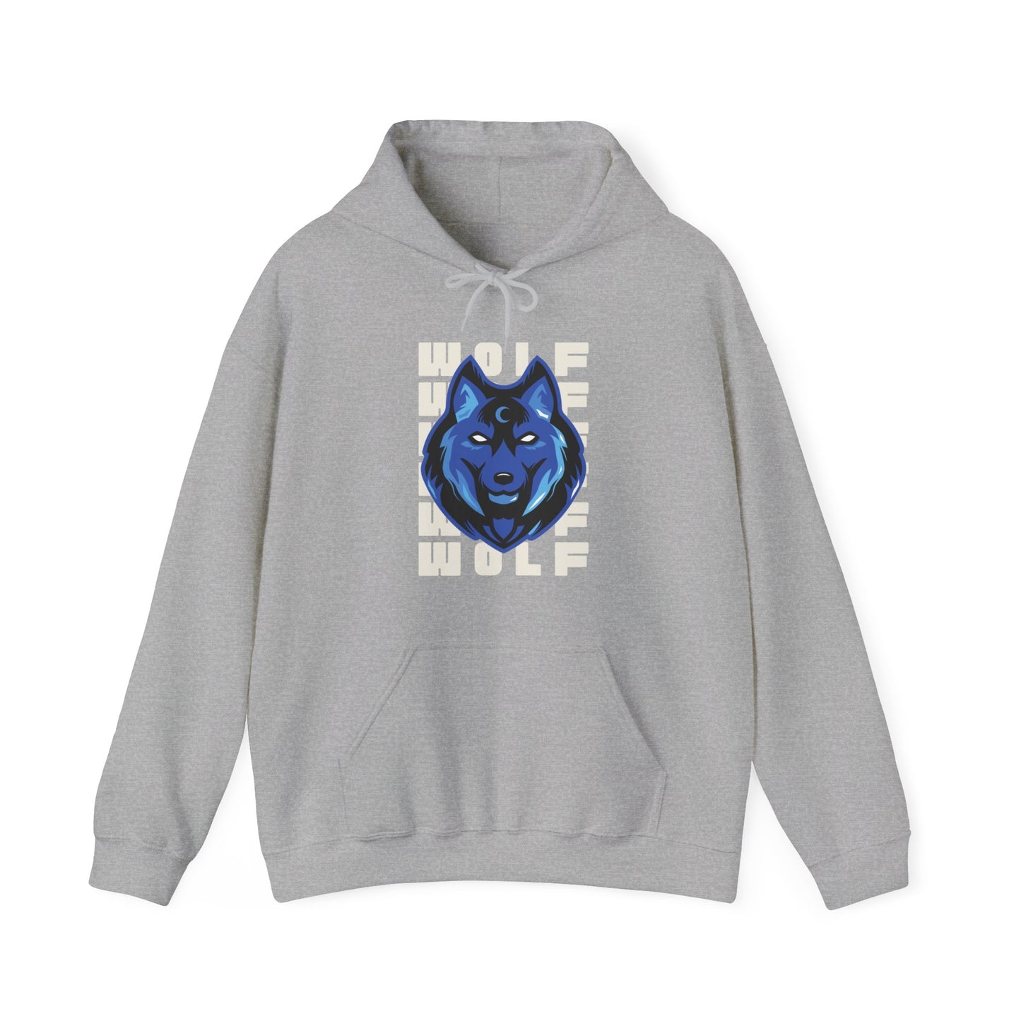 Unisex Heavy Blend™ Graphic Design (WOLF) Hooded Sweatshirt