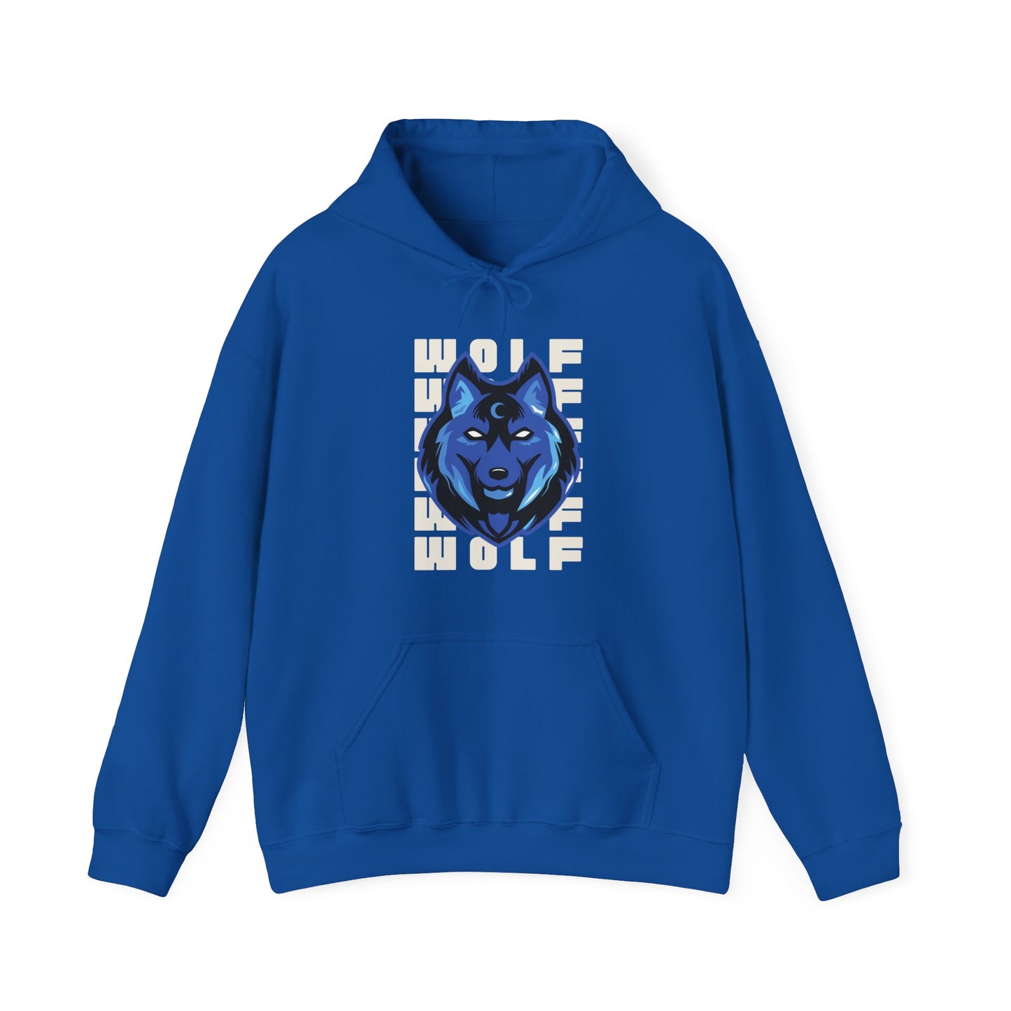 Unisex Heavy Blend™ Graphic Design (WOLF) Hooded Sweatshirt
