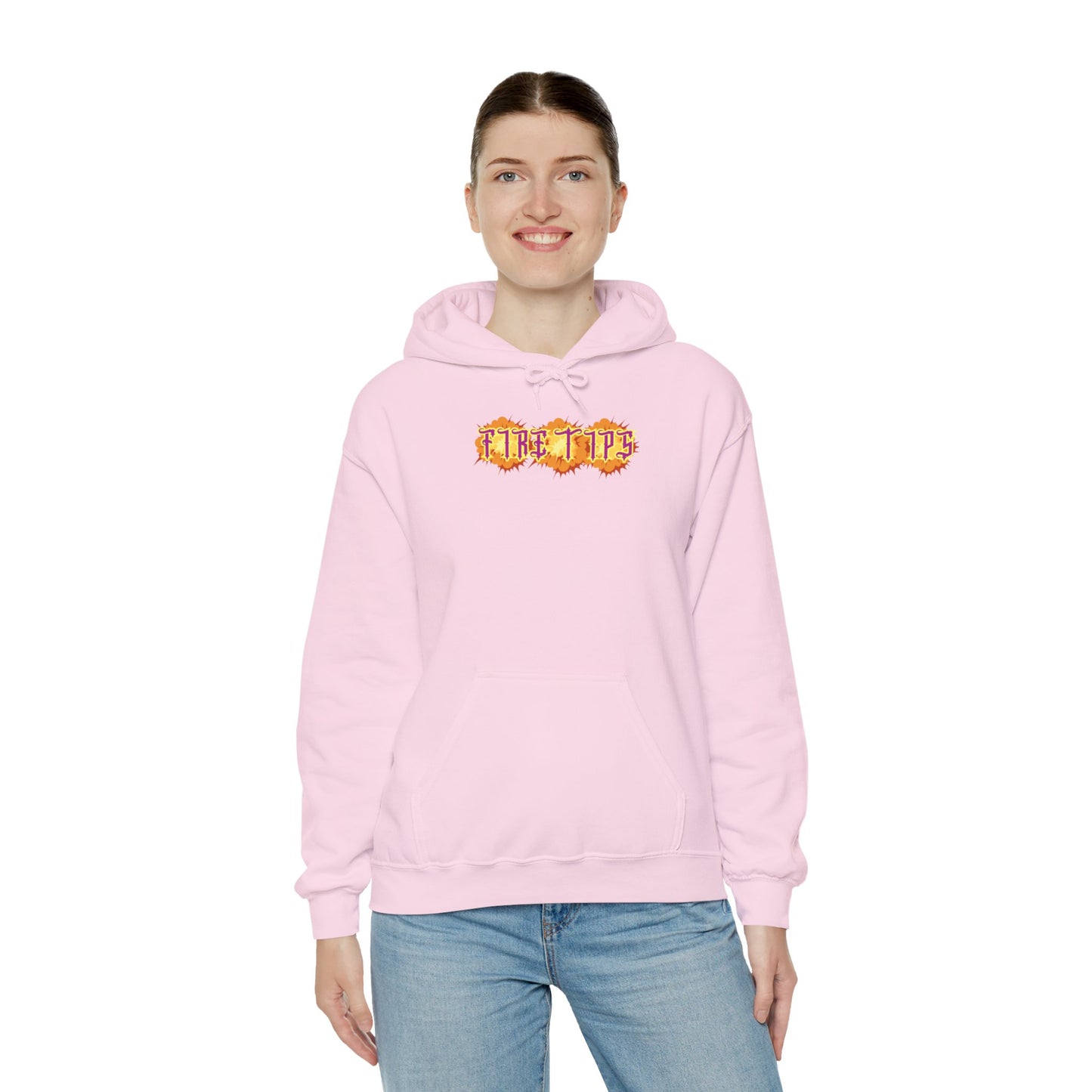 Unisex Heavy Blend™ Hooded Graphic design (Fire Tips) Sweatshirt