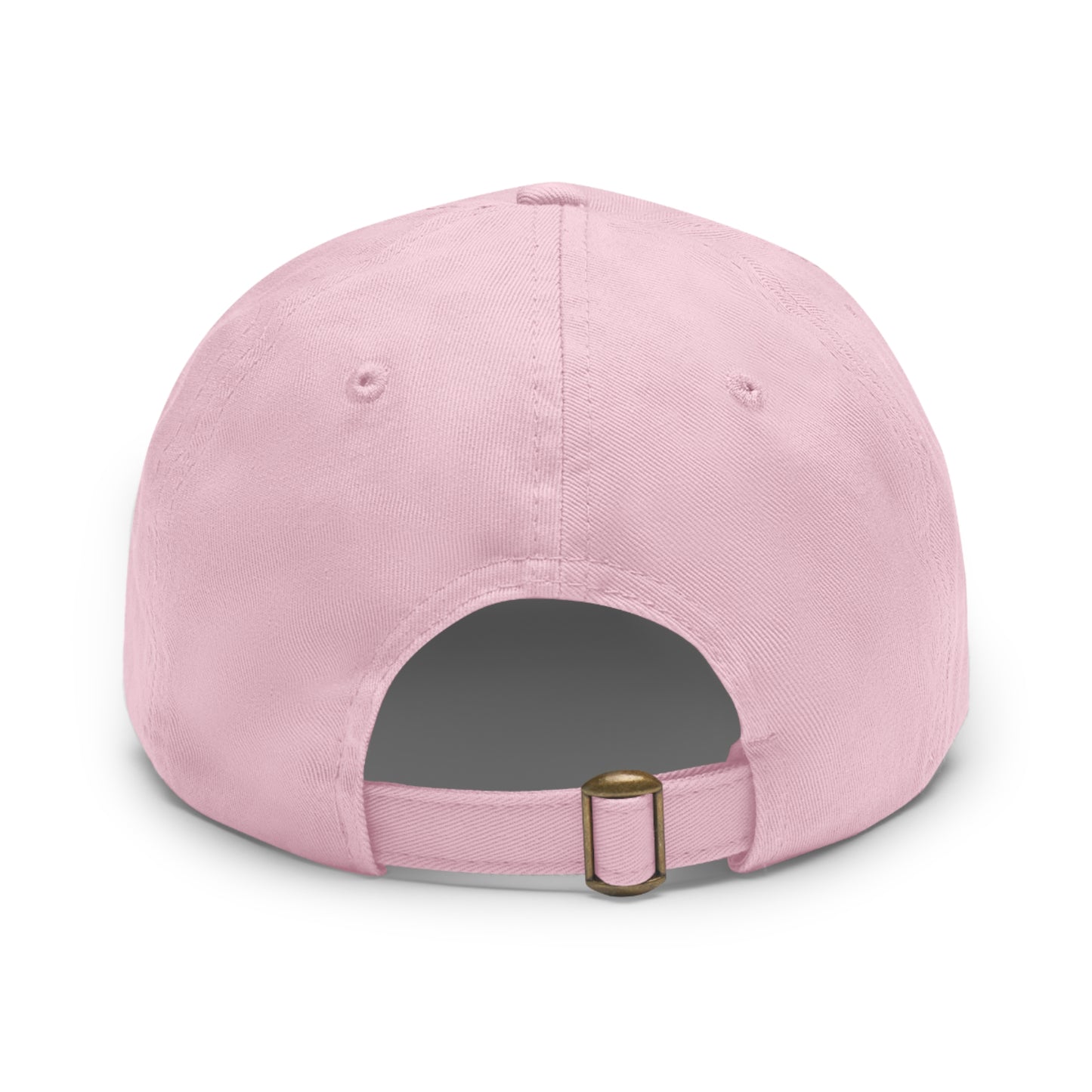 Graphic design(Hustle) Hat with Leather Patch (Rectangle)