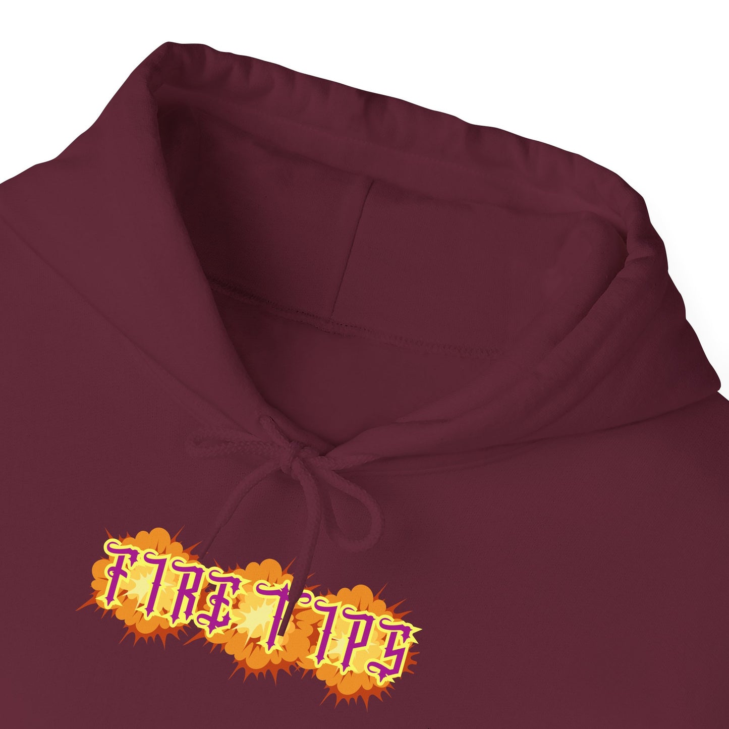 Unisex Heavy Blend™ Hooded Graphic design (Fire Tips) Sweatshirt