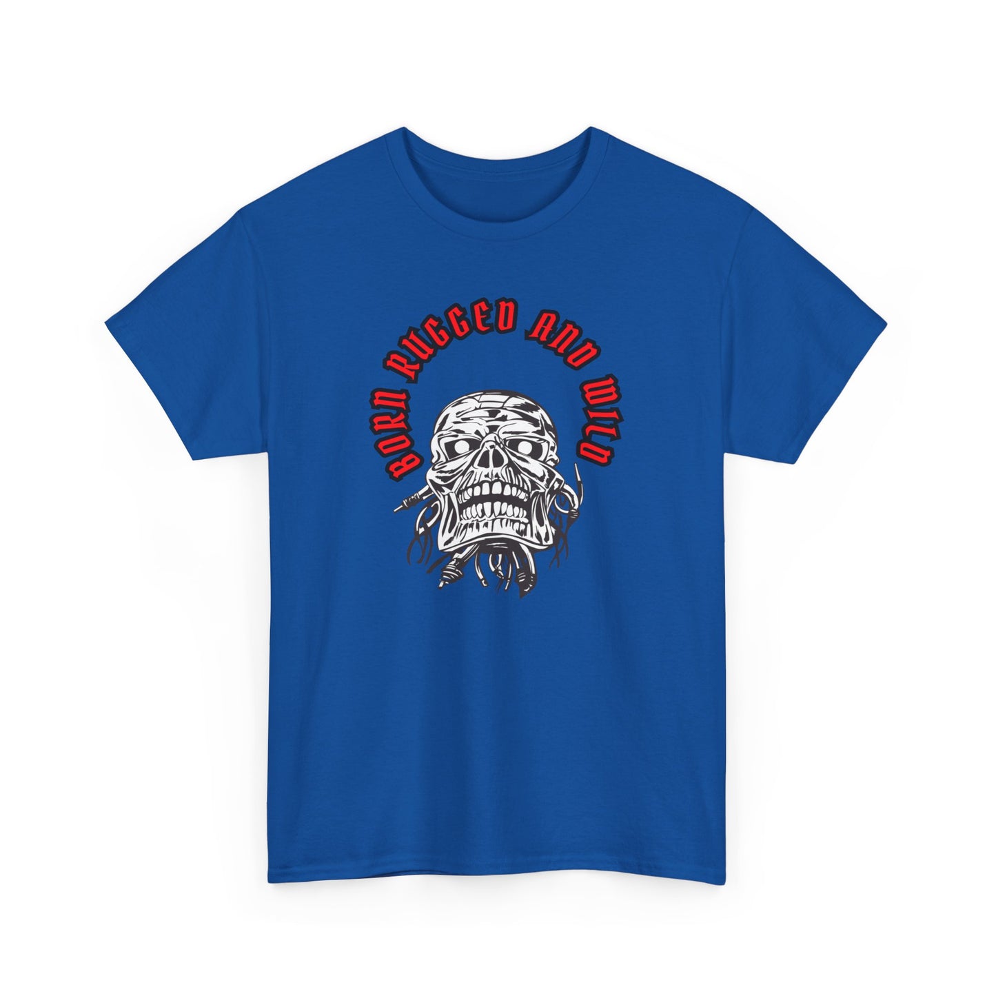 Unisex Heavy Cotton design (Born Rugged and Wild) T-shirt