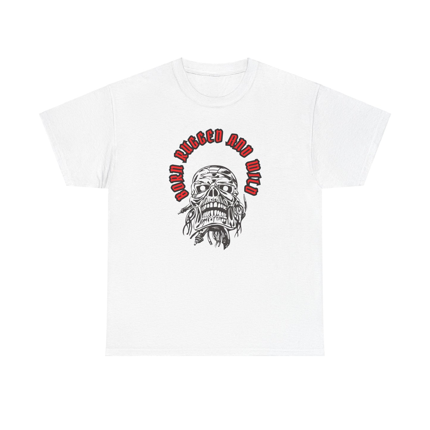 Unisex Heavy Cotton design (Born Rugged and Wild) T-shirt