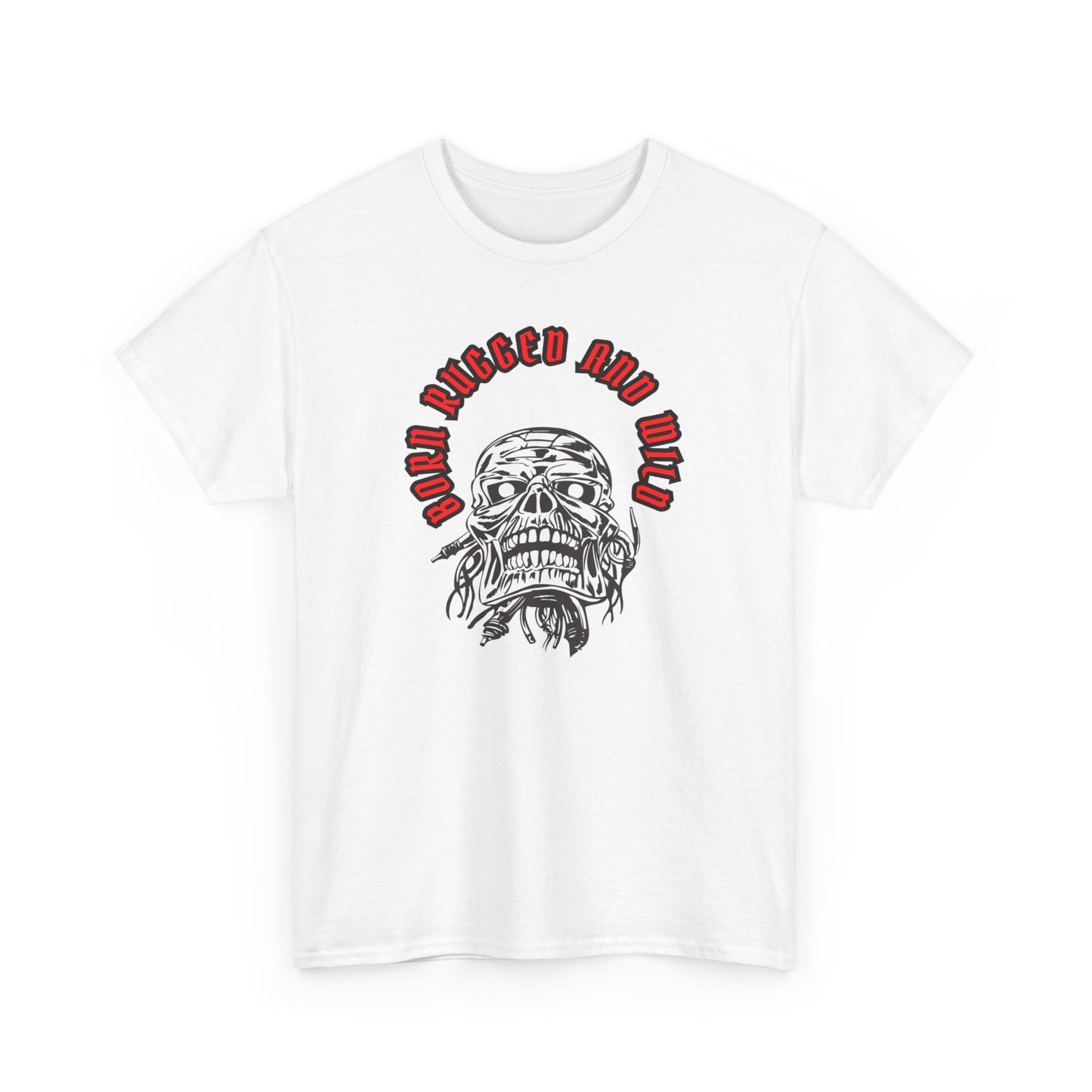 Unisex Heavy Cotton design (Born Rugged and Wild) T-shirt