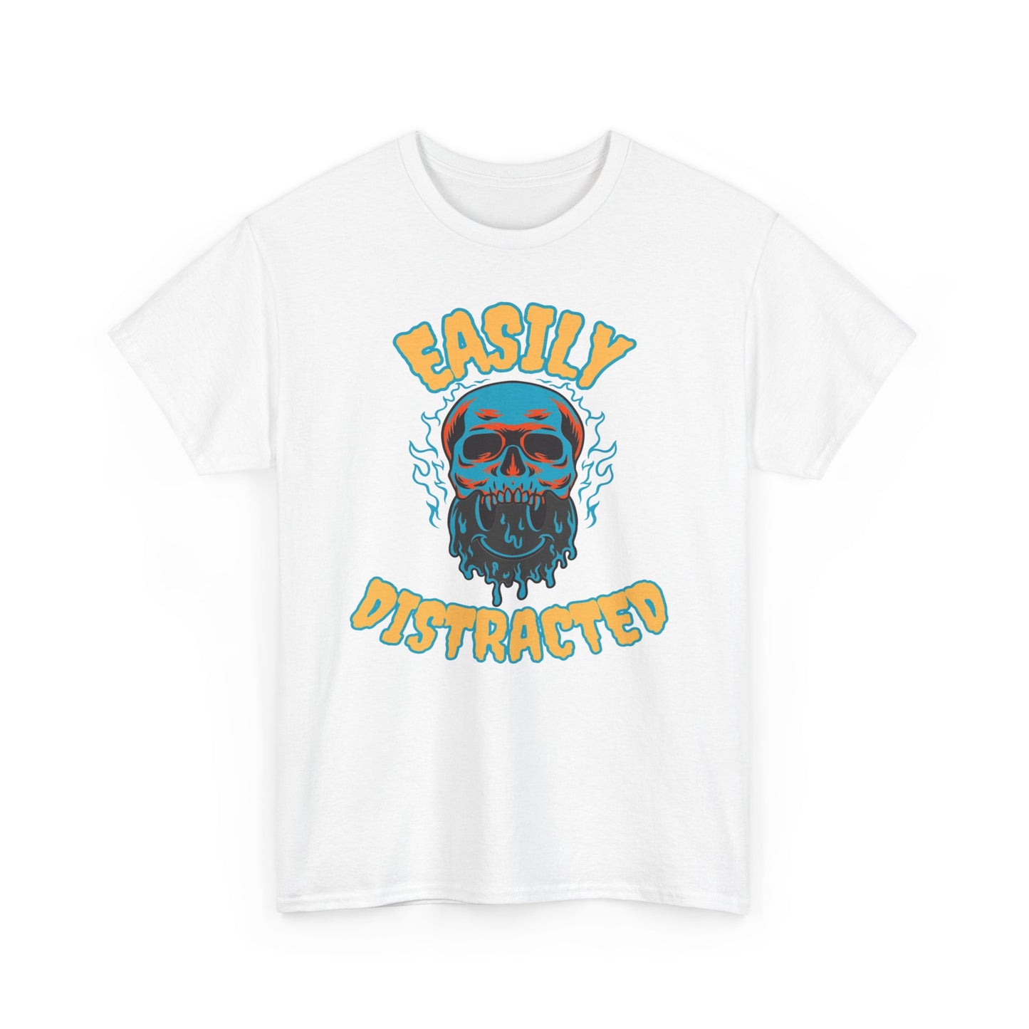 Unisex Heavy Cotton Graphic Design (Easily Distracted) T-shirt